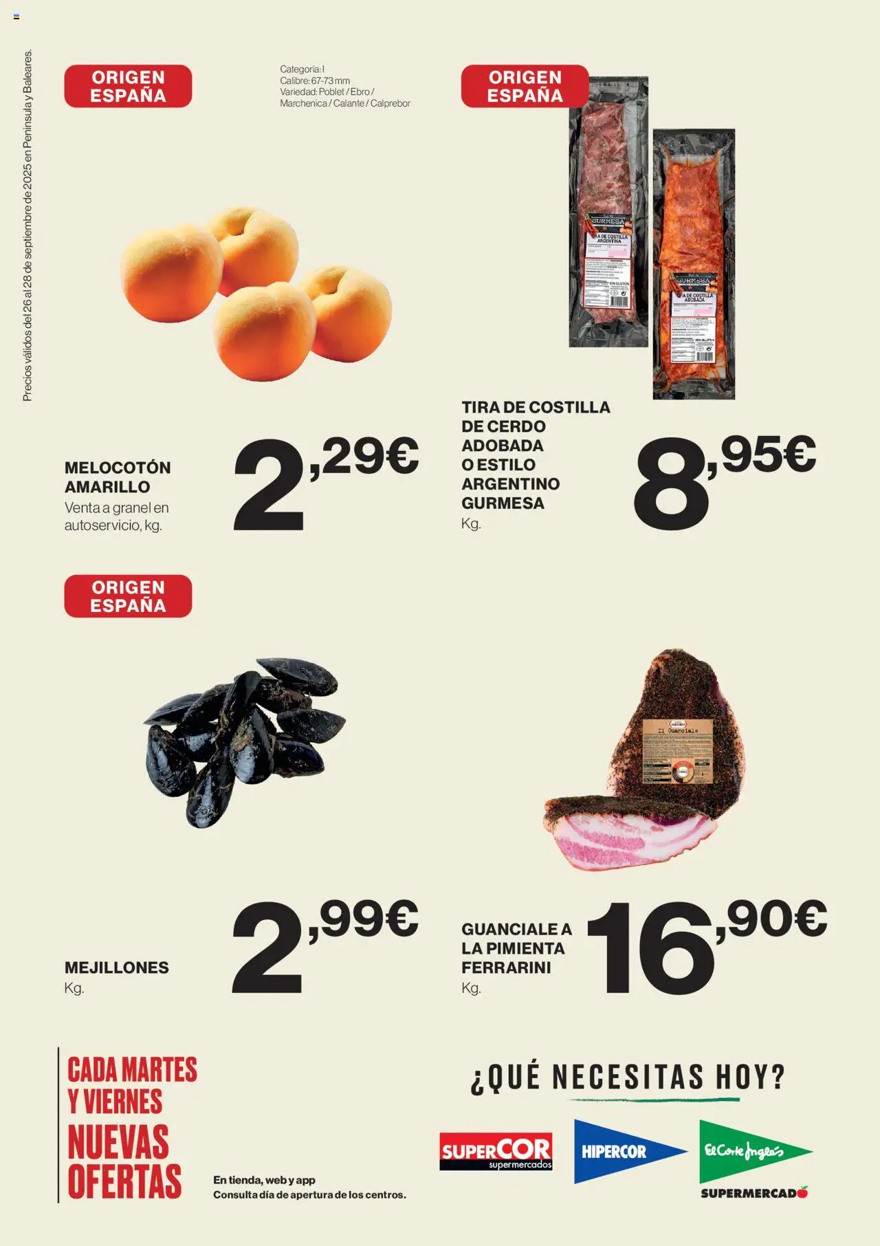Hipercor catálogo │ válido desde el 26.09.2025 | Página: 2 | Productos: Cerdo