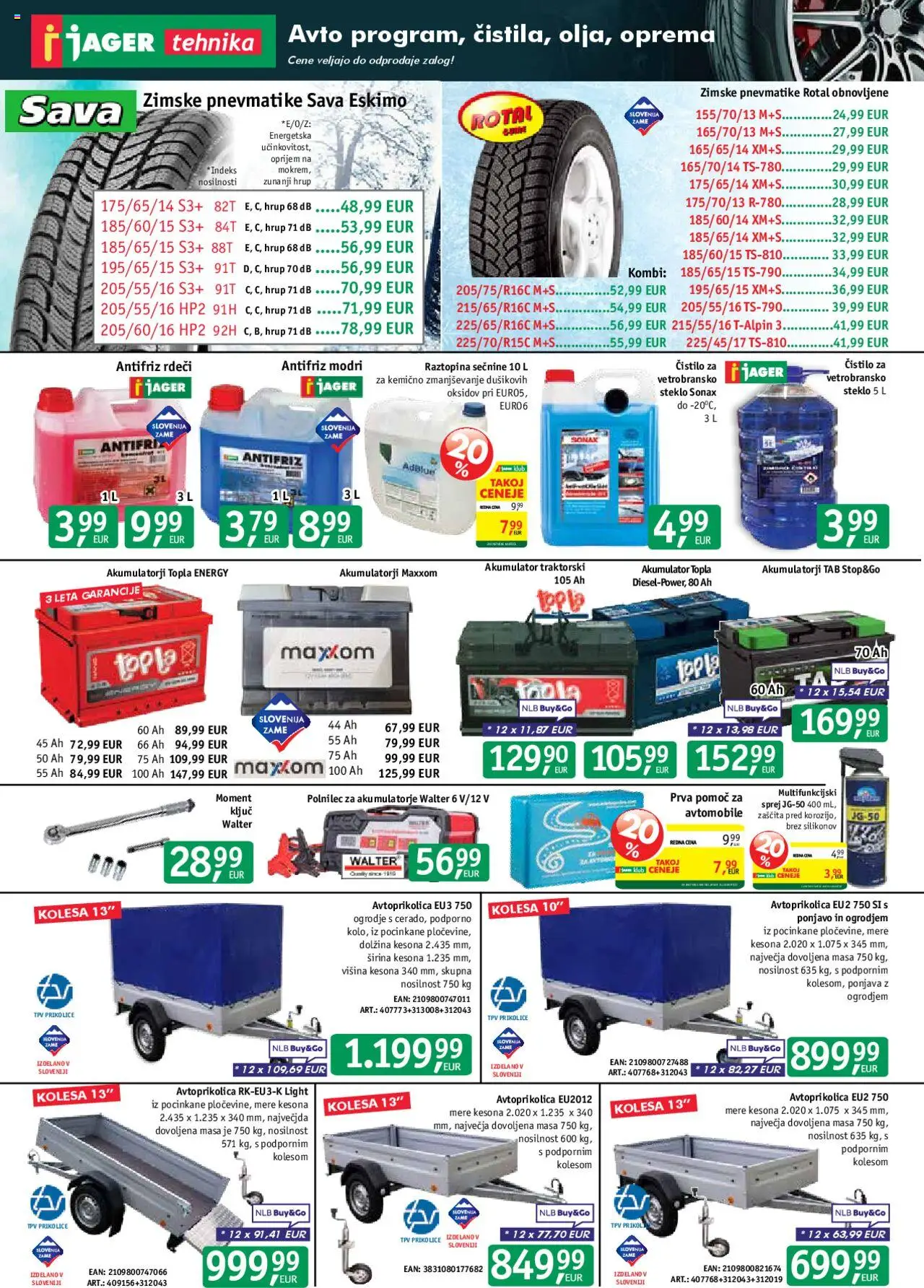 Novi Jager katalog ponudbe – veljaven od 22.10.2025 | Stran: 10 | Izdelki: Akumulator