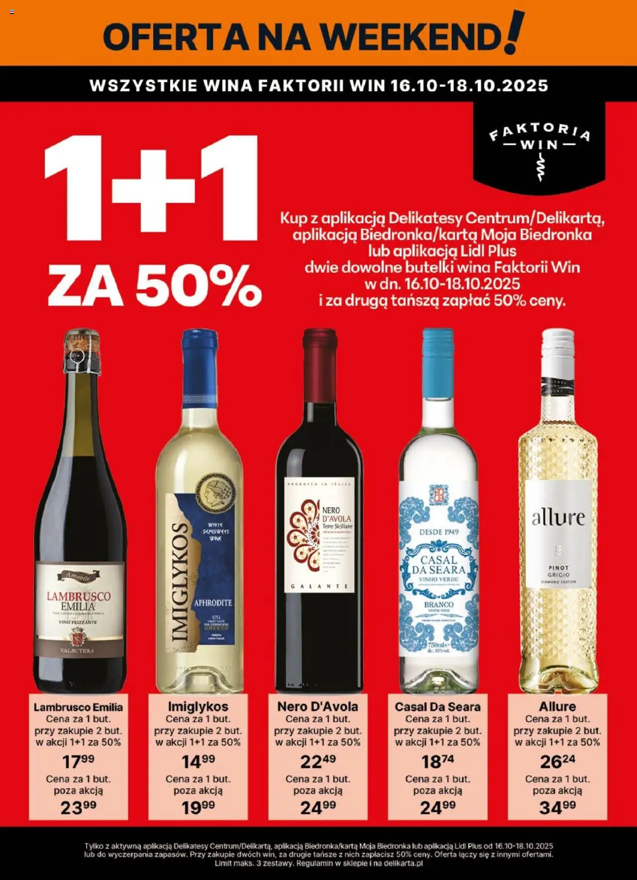 Delikatesy Centrum Gazetka - DeliBarek od 16.10.2025 | Strona: 2 | Produkty: Delikatesy, Lambrusco