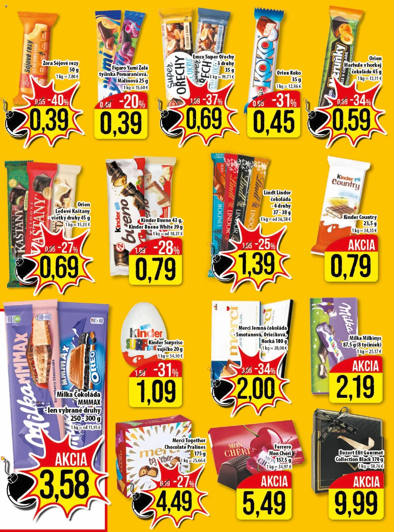 Nové Klas akcie – leták je platný od 16.03.2026 | Strana: 10 | Produkty: Lindor, Lindt, Čokoláda, Pistácie