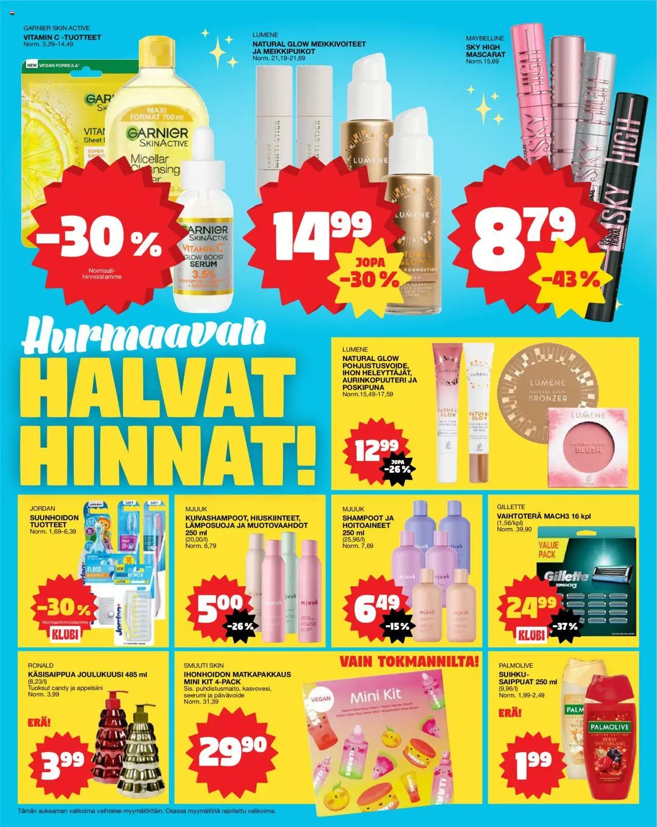 Tokmanni tarjoukset – voimassa 06.10.2025 alkaen | Sivu: 6 | Tuotteet: Aurinkopuuteri, Shampoo, Seerumi, Bronzer