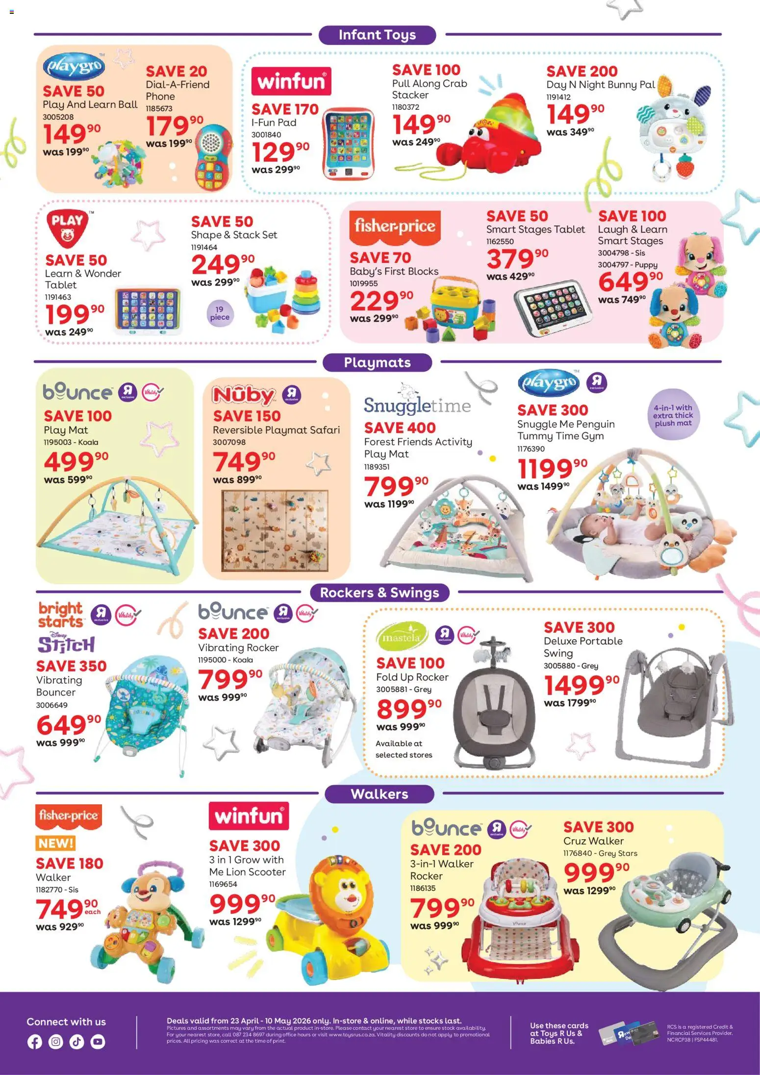New Babies R Us catalogue – valid from 23.04.2026 | Page: 6 | Products: Phone, Tablet, Toys, Stock