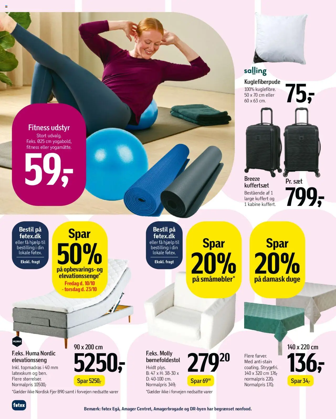 Føtex tilbudsavis – gyldig fra 10.10.2025 | Side: 63 | Produkter: Elevationsseng, Kuffert