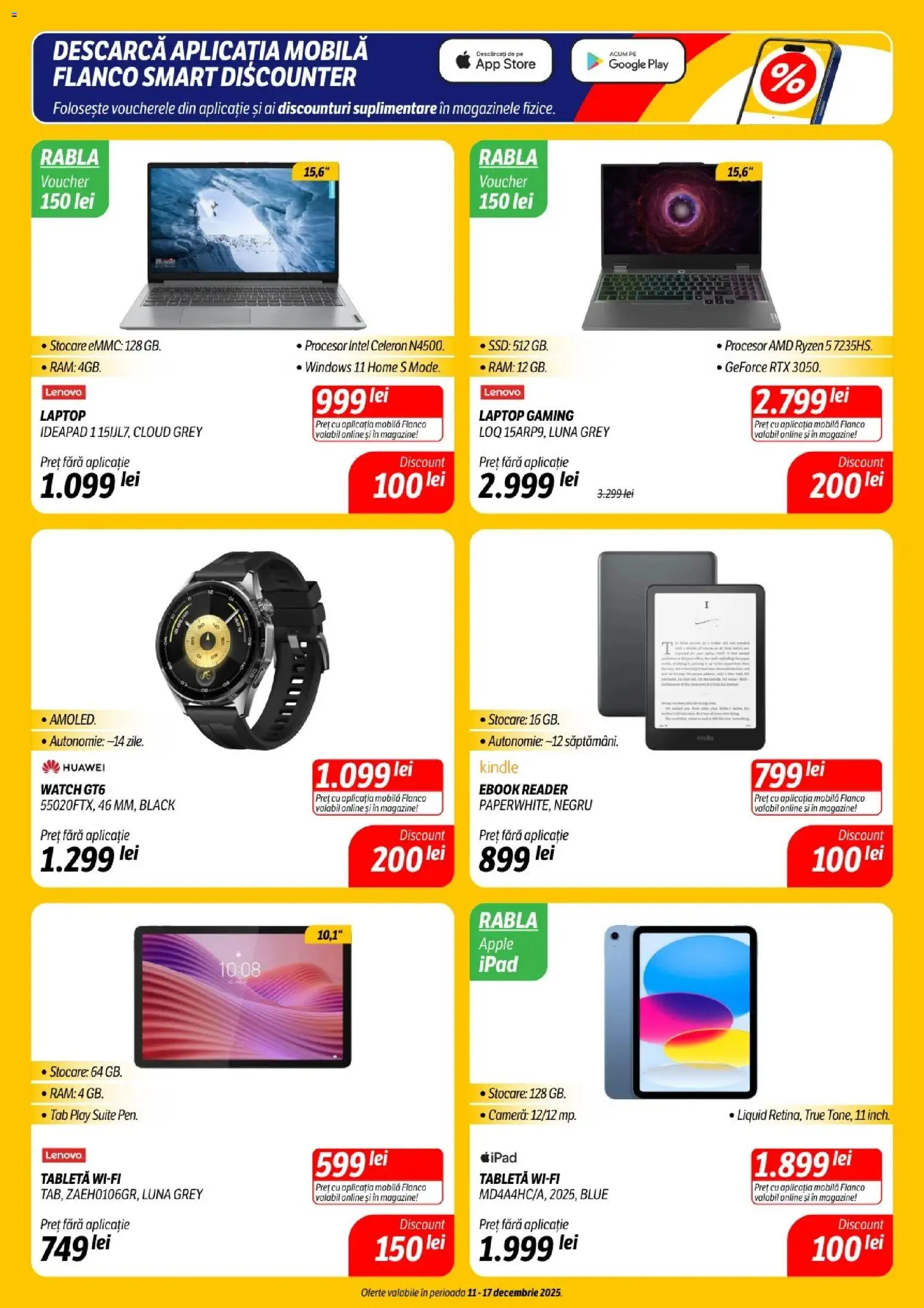 Noul catalog Flanco – valabil de la 11.12.2025 | Pagină: 5 | Produse: Laptop, Tabletă, Cameră, Apple