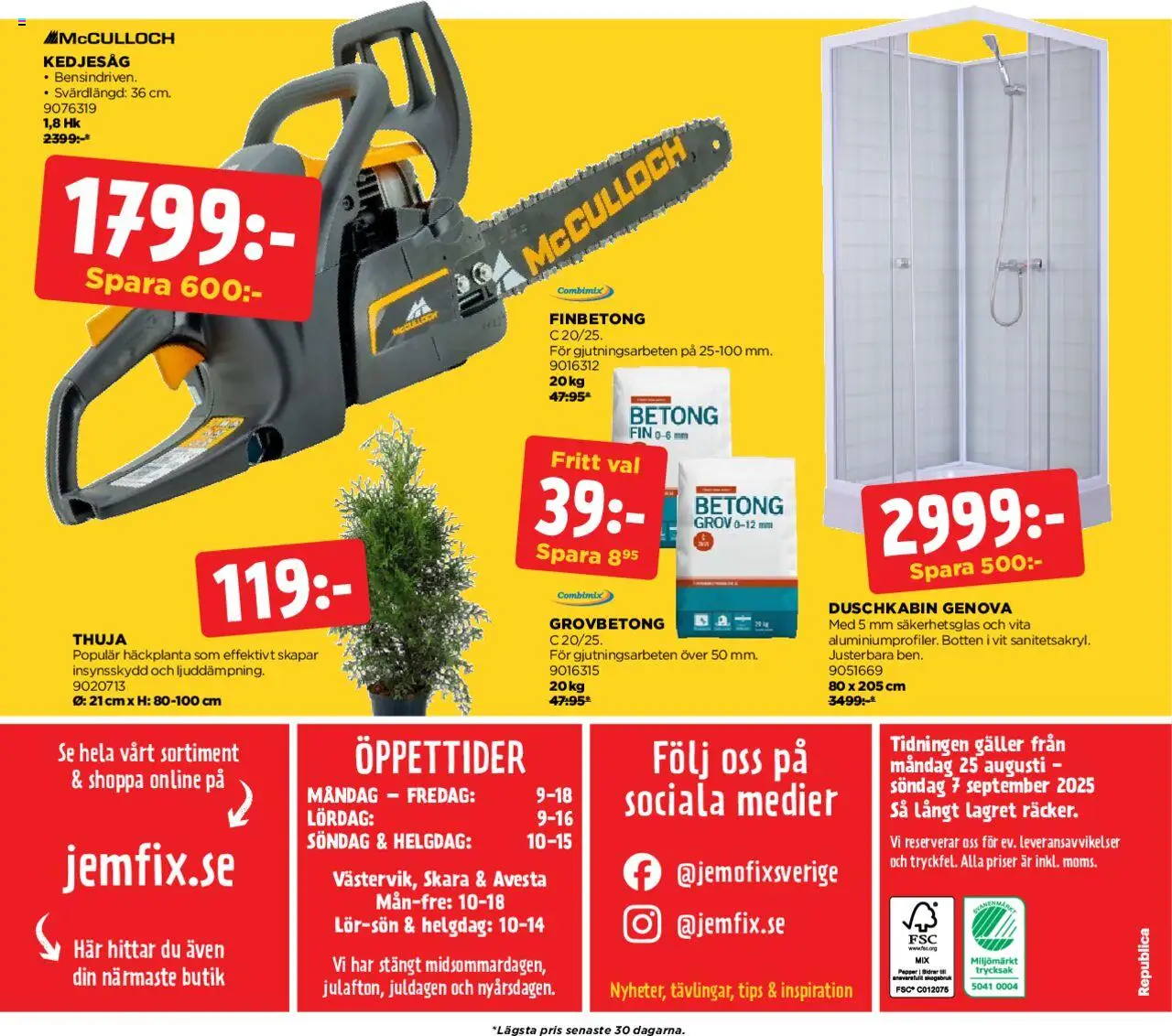 Jem & Fix reklamblad aktuell från 25.08.2025 | Sida: 16 | Produkter: Galler, Papper