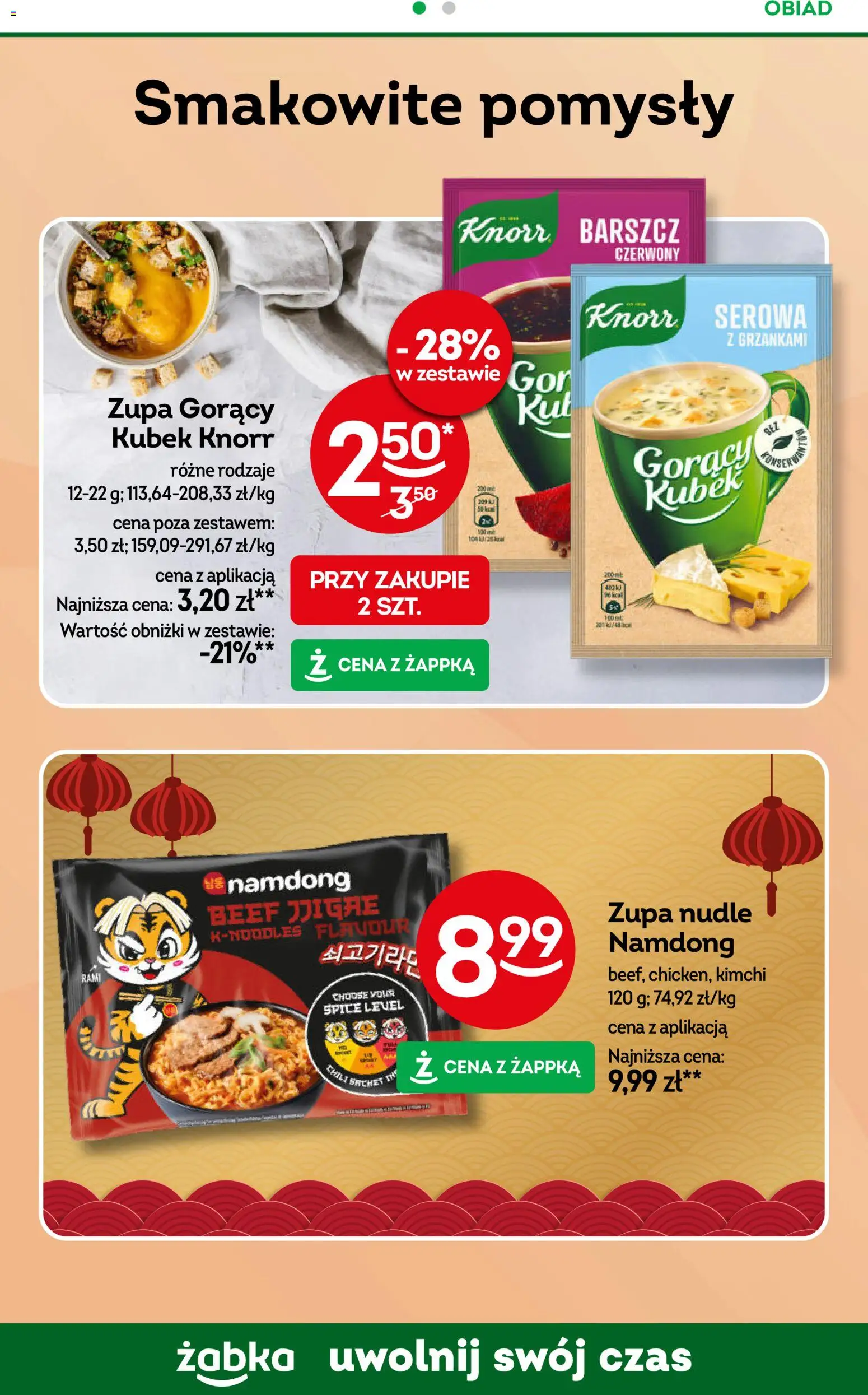 Żabka Black Friday od 19.11.2025 | Strona: 62 | Produkty: Kimchi, Barszcz, Gorący kubek, Zupa