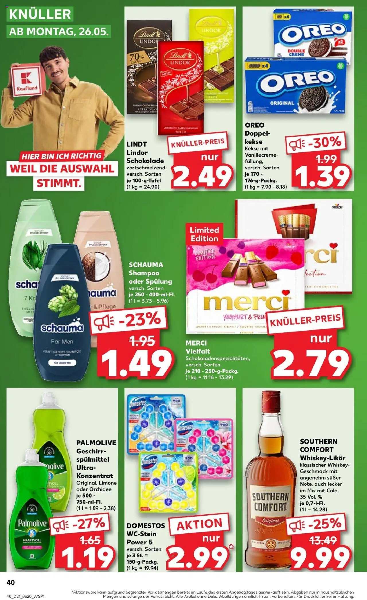 Kaufland prospekt Bad Kreuznach	 - gültig ab dem 22.05.2025 | Seite: 40 | Produkte: Merci, Schauma shampoo, Spülung, Southern comfort