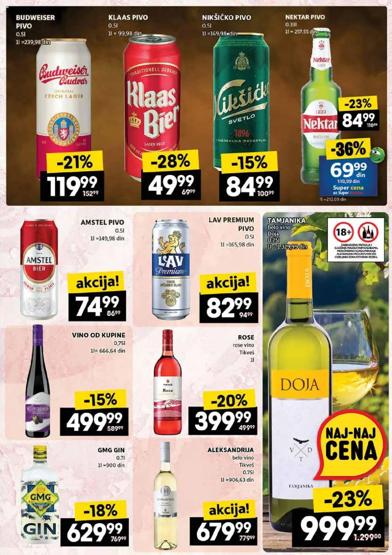 Idea katalog - važi od 18.09.2025 | Strana: 13 | Proizvode: Amstel, Nektar, Vino, Pivo