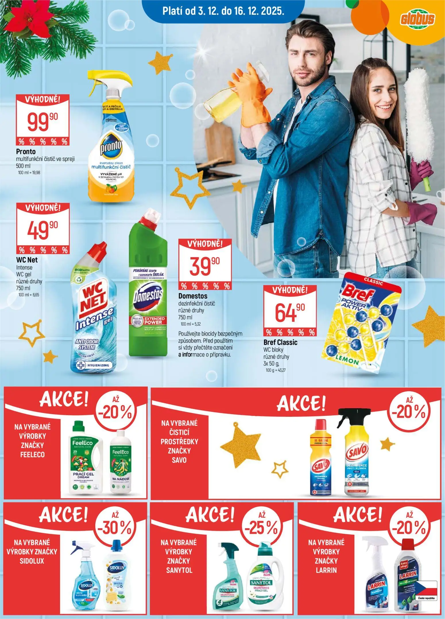 Globus leták - Havířov od 03.12.2025 | Strana: 29 | Produkty: Nádobí, Savo, Domestos, Sanytol