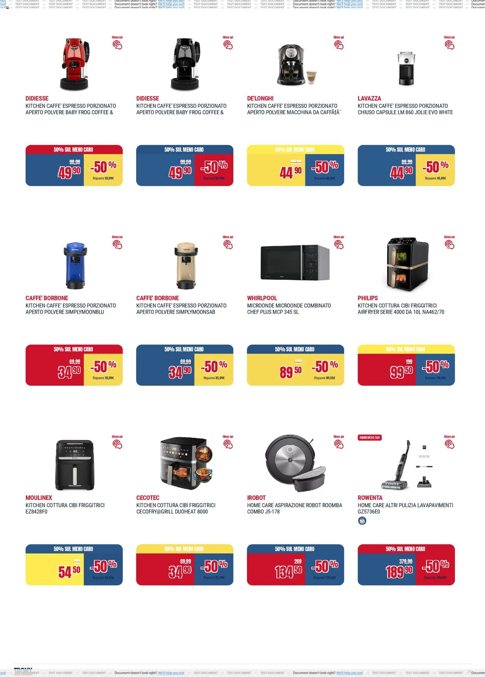 Volantino Trony del 19.02.2026 | Pagina: 20 | Prodotti: Microonde, Caffè, Lavazza, Robot