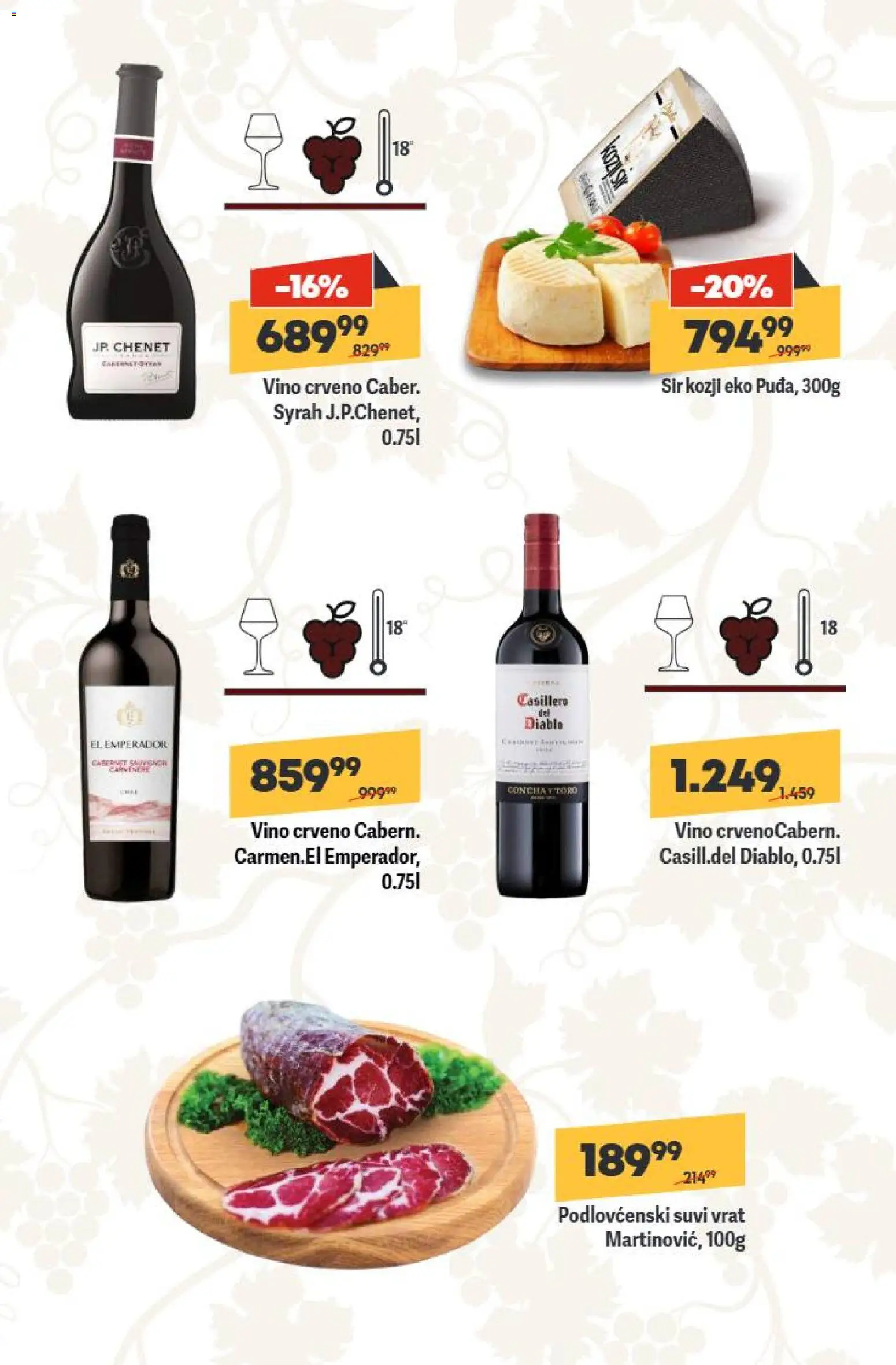 Maxi katalog - važi od 13.11.2025 | Strana: 5 | Proizvode: Suvi vrat, Sir, Vino
