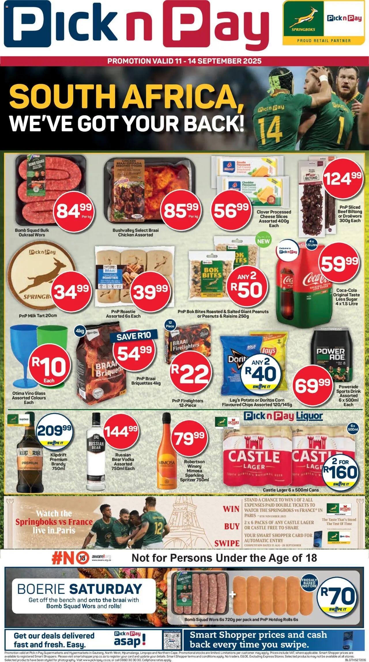 New Pick n Pay catalogue – valid from 11.09.2025 | Page: 1 | Products: Dates, Vodka, Raisins, Sugar
