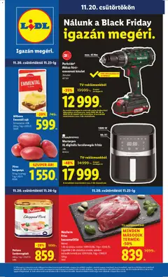 Lidl Black Friday - amely érvényes a következő dátumtól: 20.11.2025