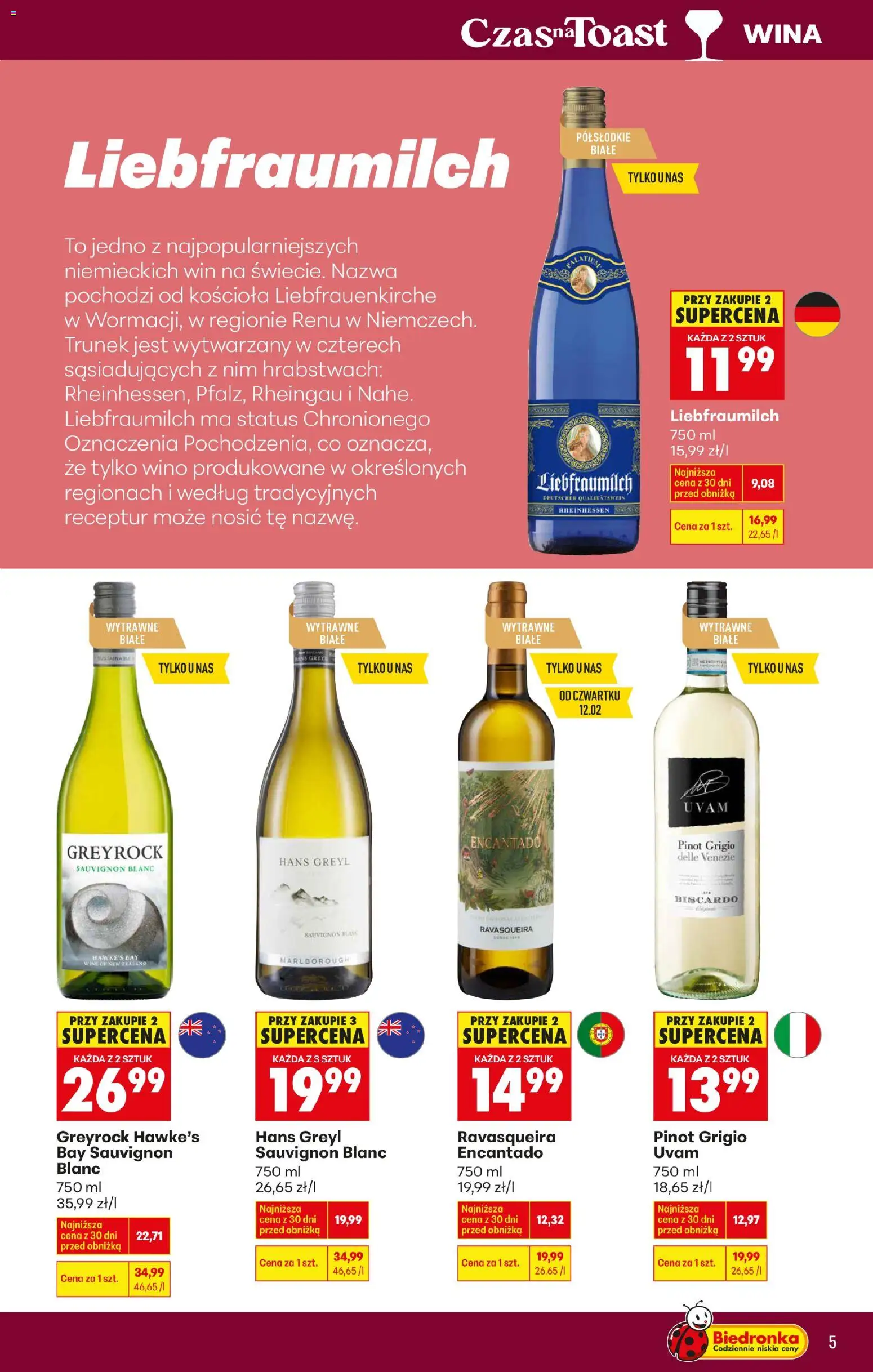 Biedronka gazetka - Czas na toast od 09.02.2026 | Strona: 5