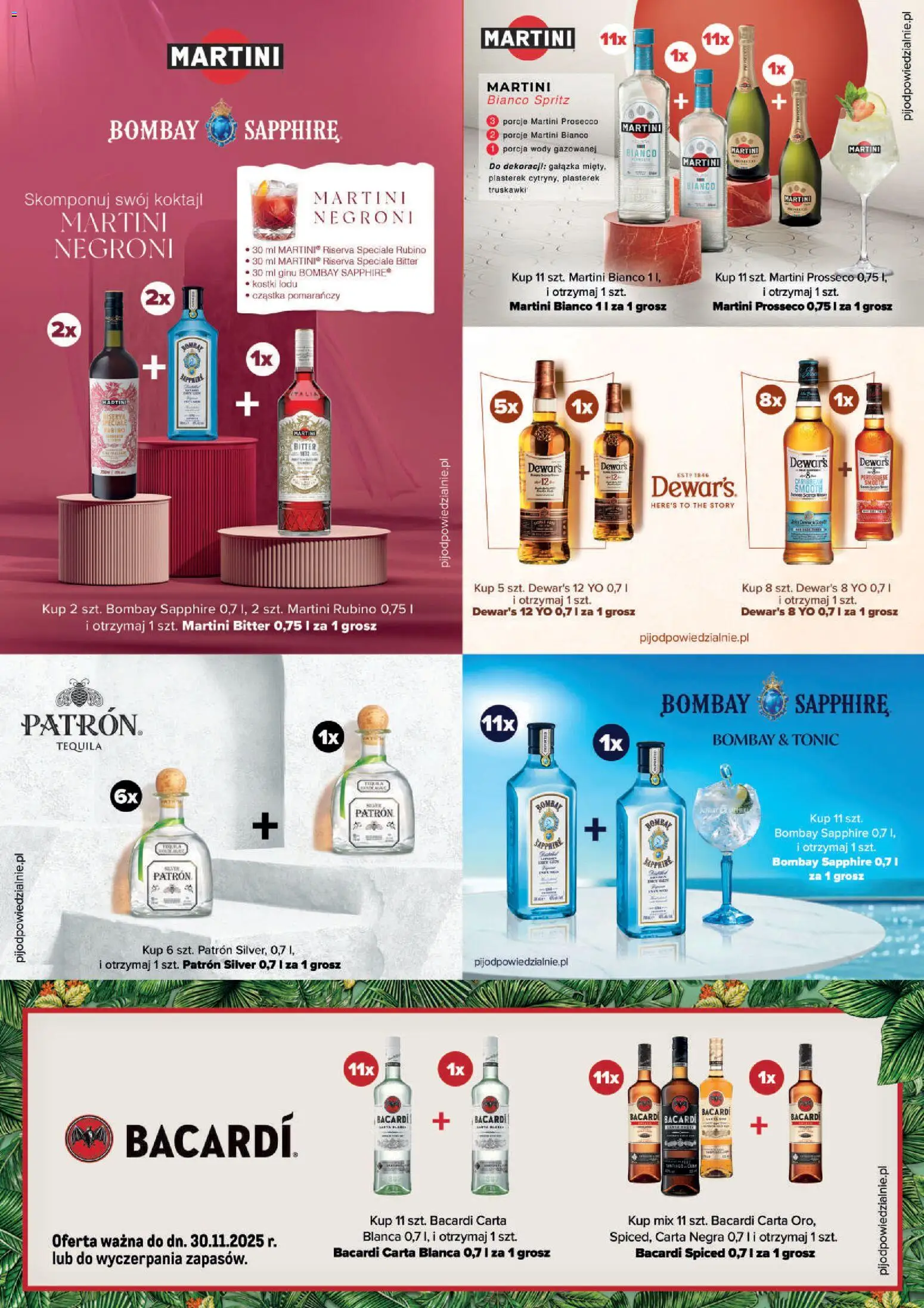 Makro Gazetka - Bacardi od 19.11.2025 | Strona: 1 | Produkty: Martini prosecco, Tequila, Prosecco, Martini Bianco