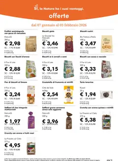 Anteprima del volantino Volantino Natura Sì	 valido a partire dal 07.01.2026 | Pagina: 16 | Prodotti: Riso, Sale, Nocciole, Mirtilli