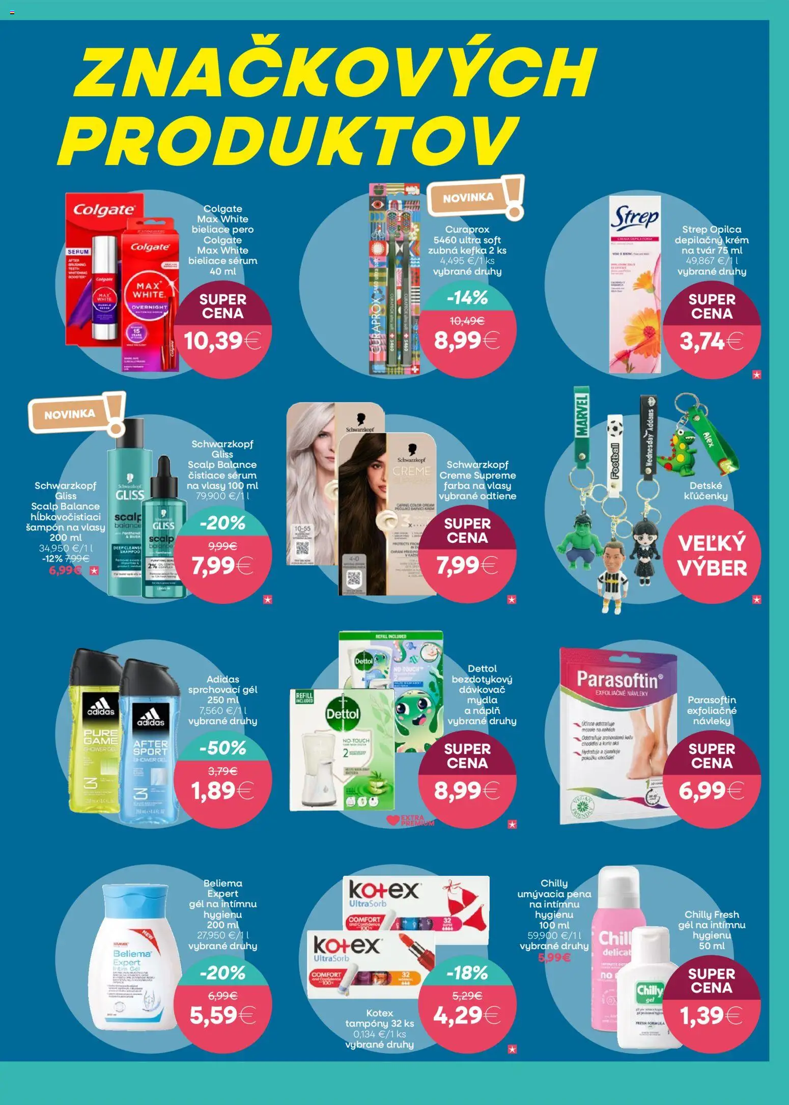 Nové 101 drogerie akcie – leták je platný od 08.04.2026 | Strana: 3 | Produkty: Zubná kefka, Depilačný krém, Krém, Curaprox