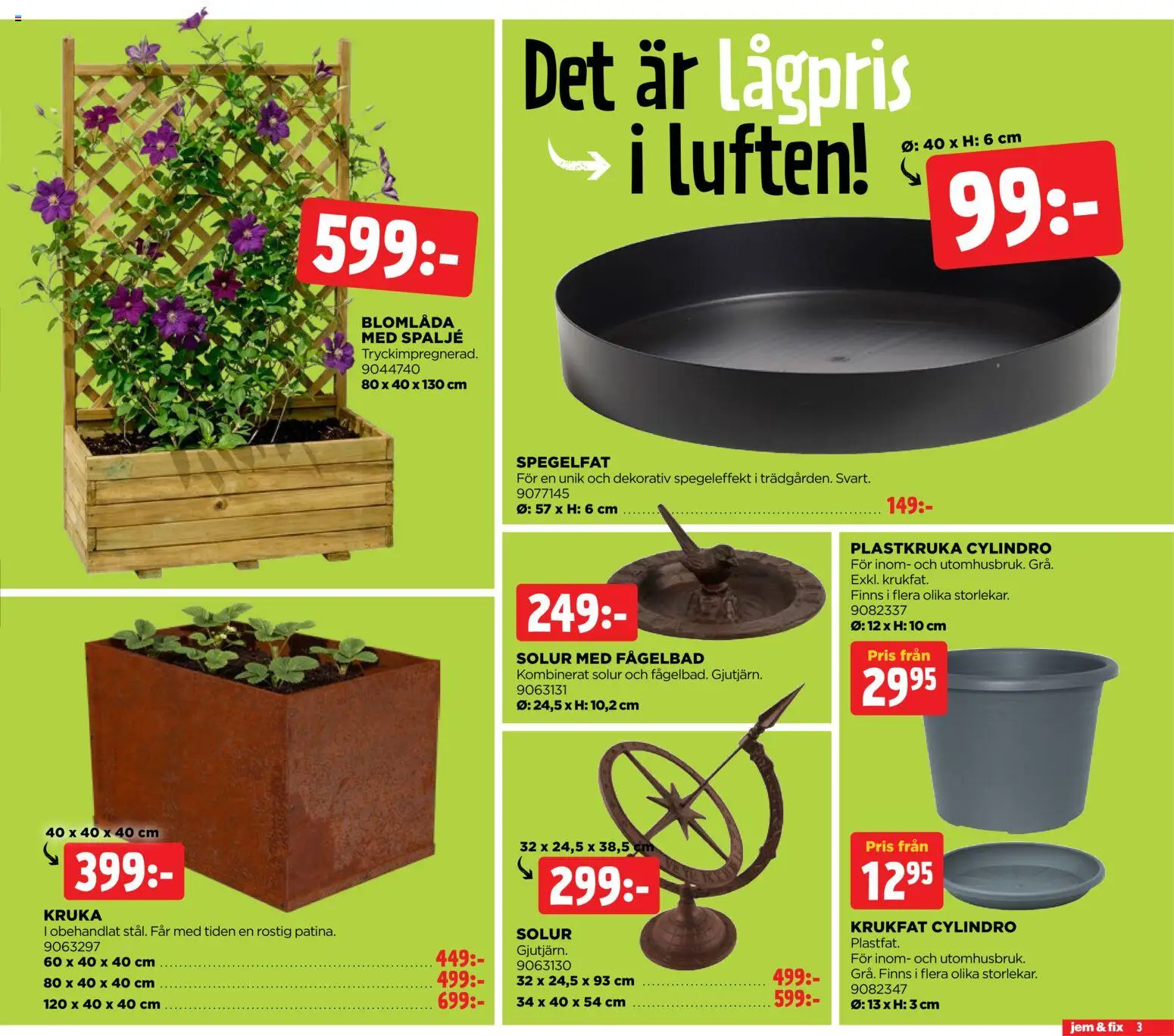 Jem & Fix reklamblad aktuell från 05.04.2026 | Sida: 3 | Produkter: Kruka