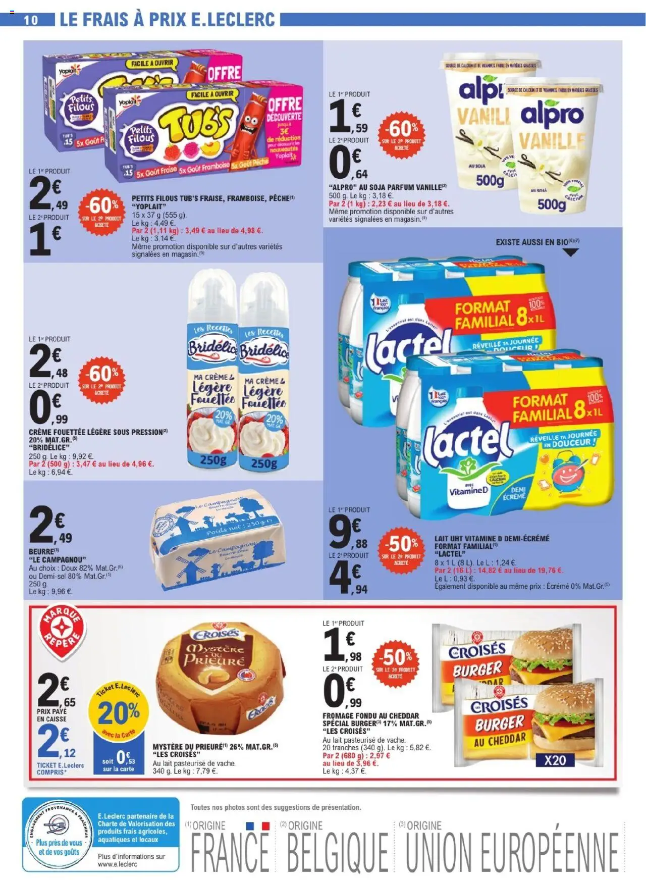  | Page: 10 | Produits: Framboise, Poids, Lait, Cheddar