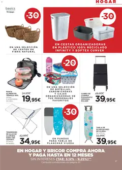 Vista previa Hipercor catálogo válido desde el 07.01.2026 | Página: 57 | Productos: Tendedero, Plancha, Κούβα