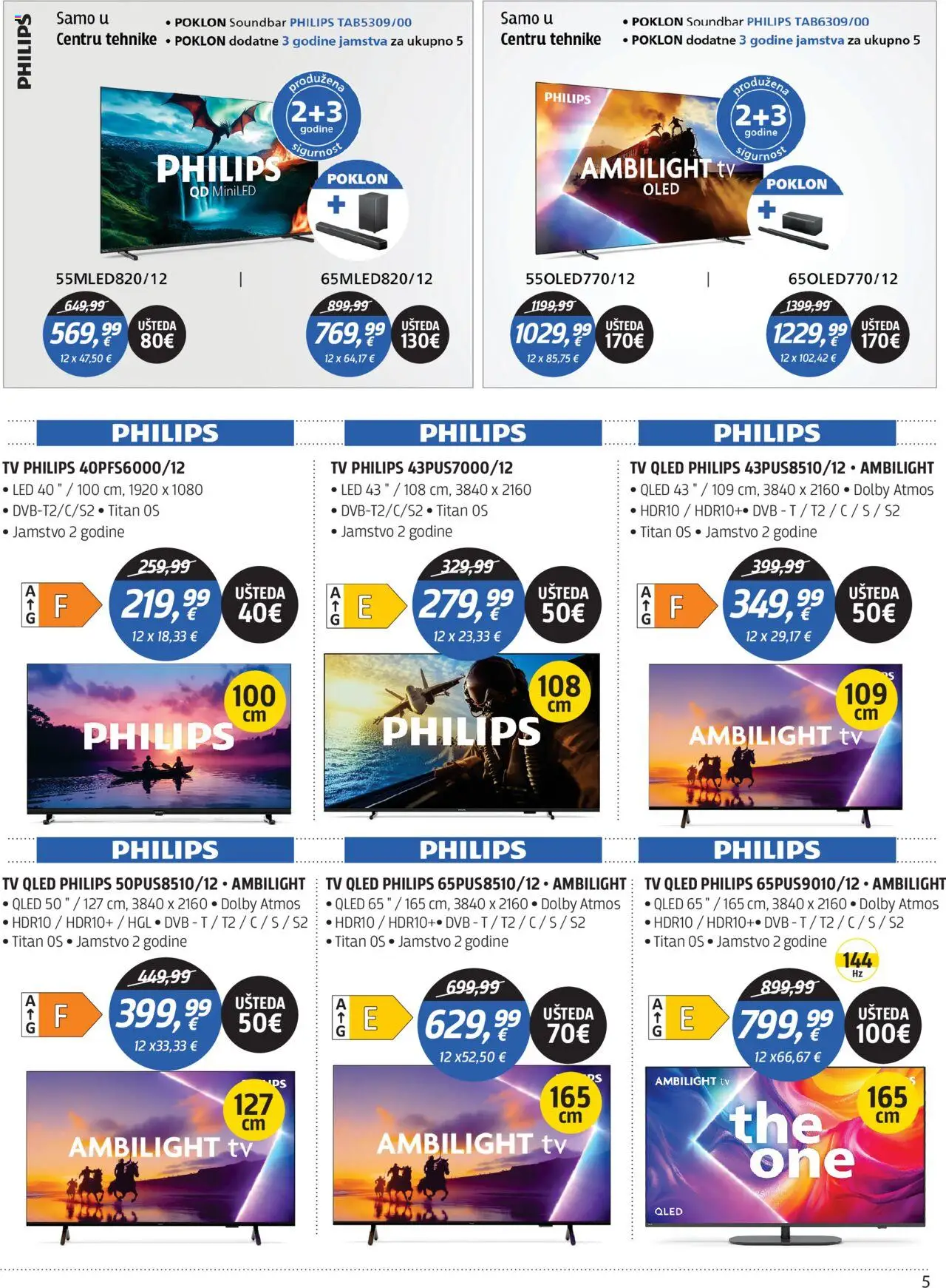 Centar Tehnike katalog | vrijedi od 01.10.2025 | Stranica: 5 | Proizvodi: Tv