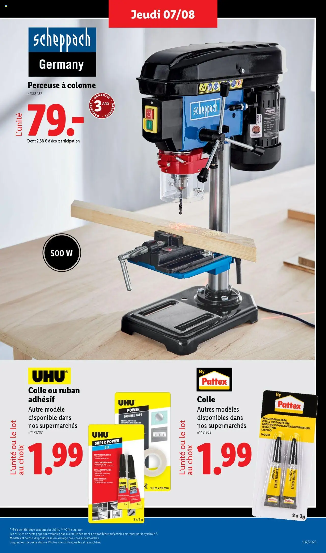  | Page: 43 | Produits: Perceuse, Colle