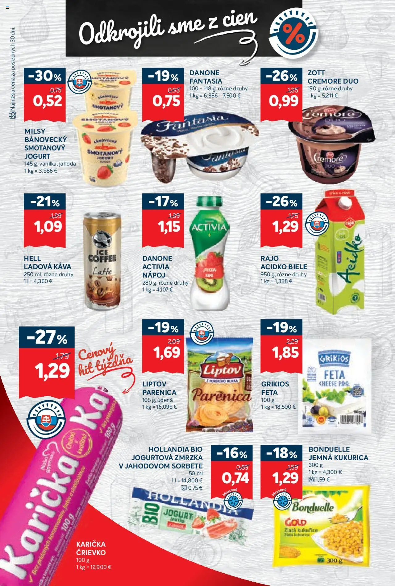 Kraj leták │ platný od 24.07.2025 | Strana: 4 | Produkty: Jogurt, Káva, Feta, Acidko