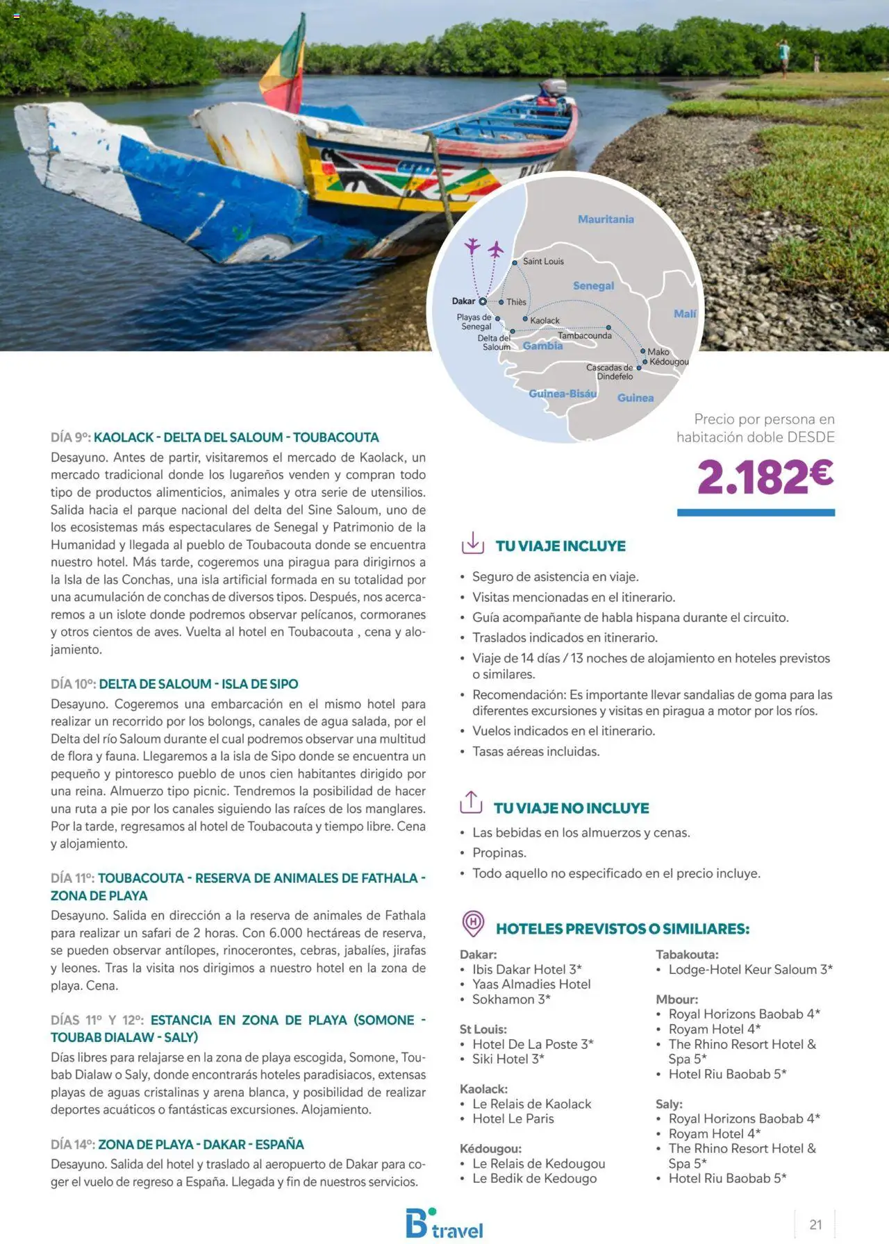 B the travel brand Senegal  │ válido desde el 26.04.2024 | Página: 21 | Productos: Sandalias