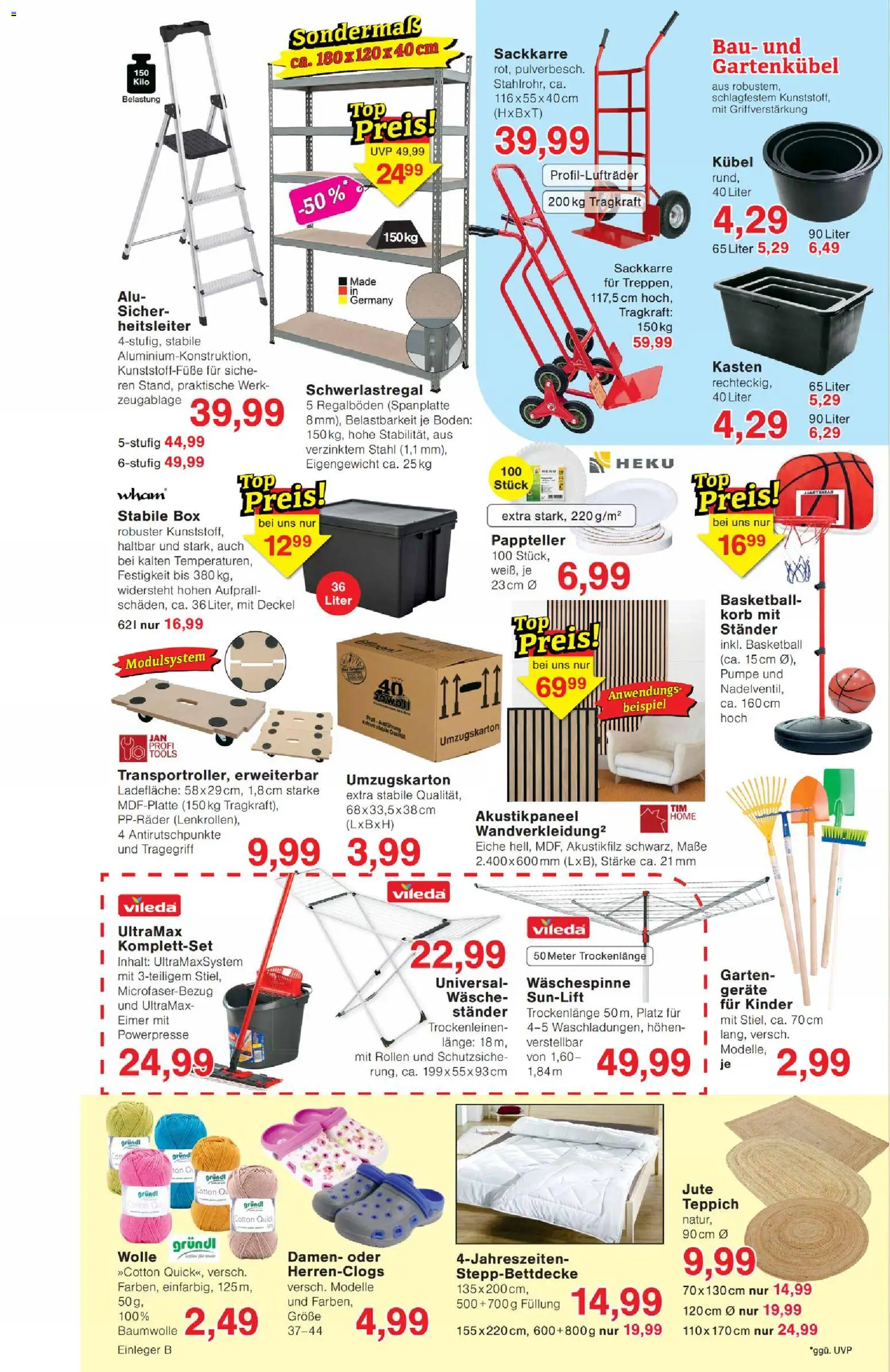 Wiglo Wunderland Prospekt – gültig ab 13.04.2026 | Seite: 8 | Produkte: Korb, Teppich, Basketball, Schwerlastregal