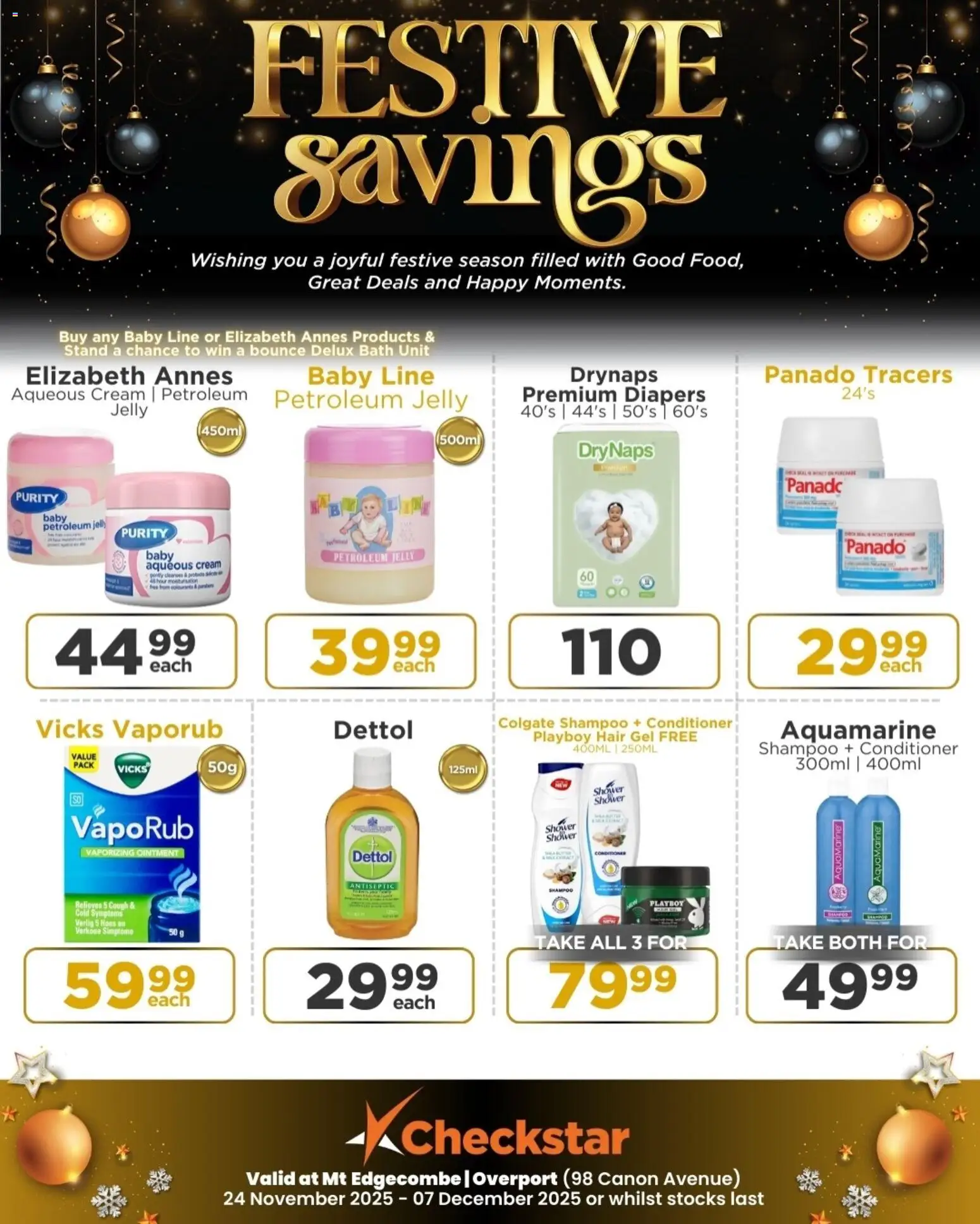 New Check Star catalogue – valid from 24.11.2025 | Page: 12 | Products: Bath, Conditioner, Cream, Petroleum jelly