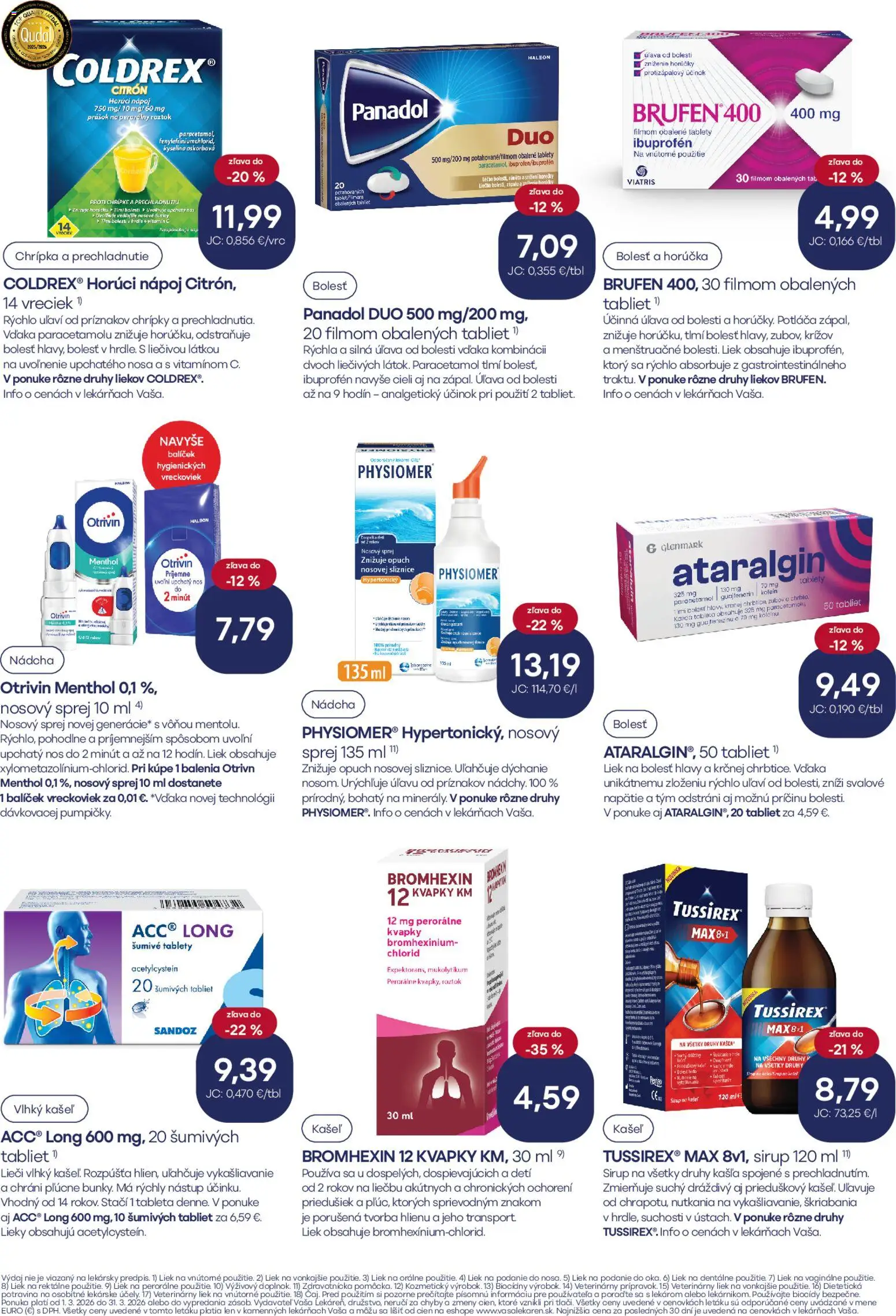 Nové Vaša lekáreň akcie – leták je platný od 01.03.2026 | Strana: 4