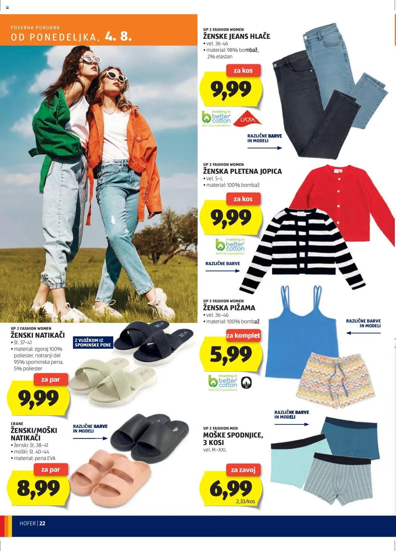 Hofer SI katalog | vrijedi od 31.07.2025 | Stranica: 22 | Proizvodi: Hlače