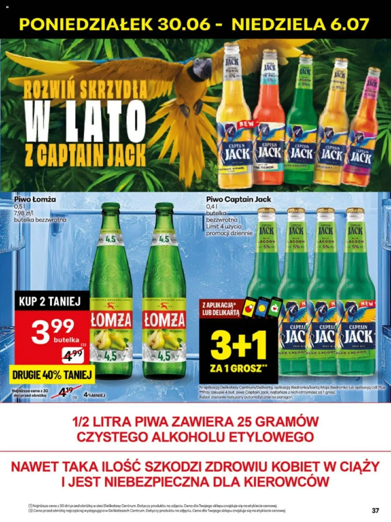 Delikatesy Centrum Gazetka - Sklepy Własne od 30.06.2025 | Strona: 37 | Produkty: Delikatesy, Piwo