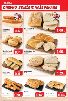 Plodine - Katalog - Pregled kataloga iz trgovine Plodine, vrijedi od 25.02.2026 | Stranica: 14 | Proizvodi: Kruh, Pizza, Burek, Pecivo