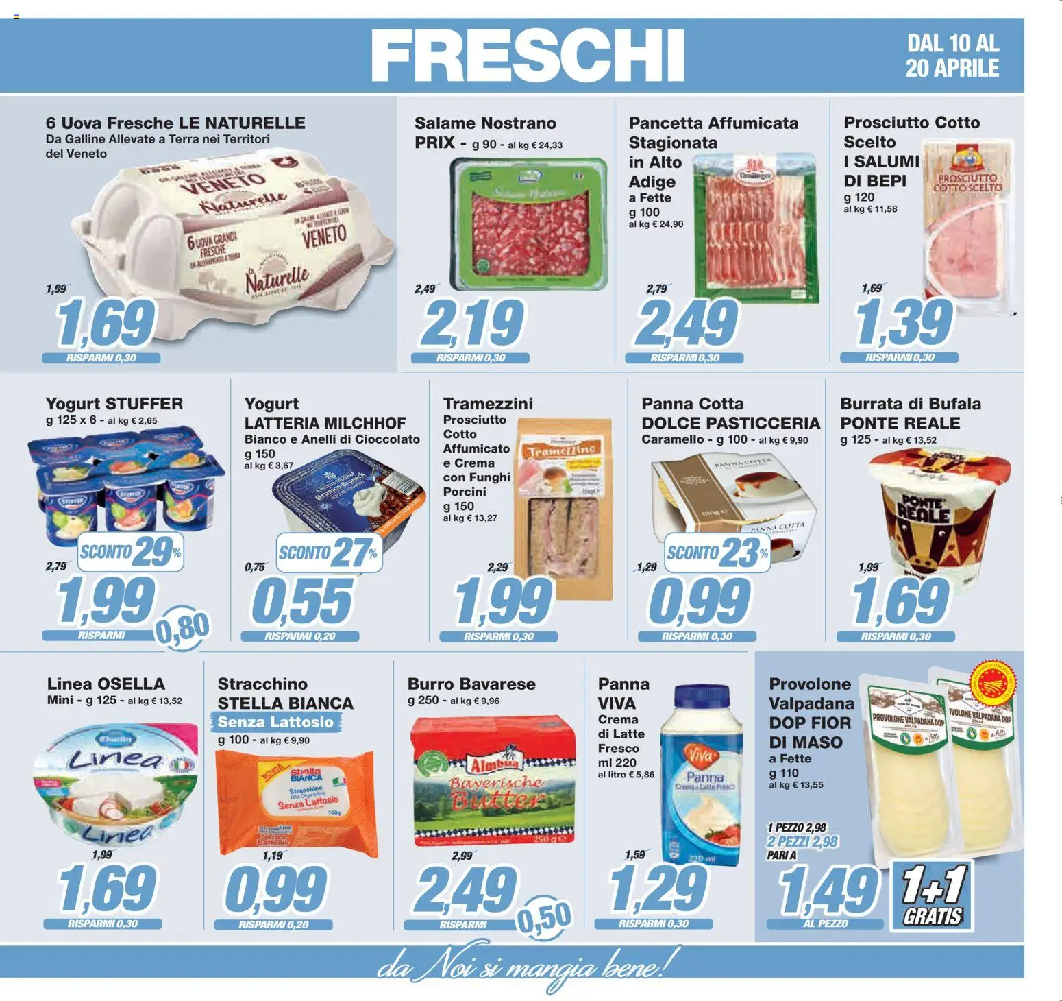 Volantino Prix del 10.04.2026 | Pagina: 13 | Prodotti: Prosciutto Cotto, Cioccolato, Pancetta, Burrata