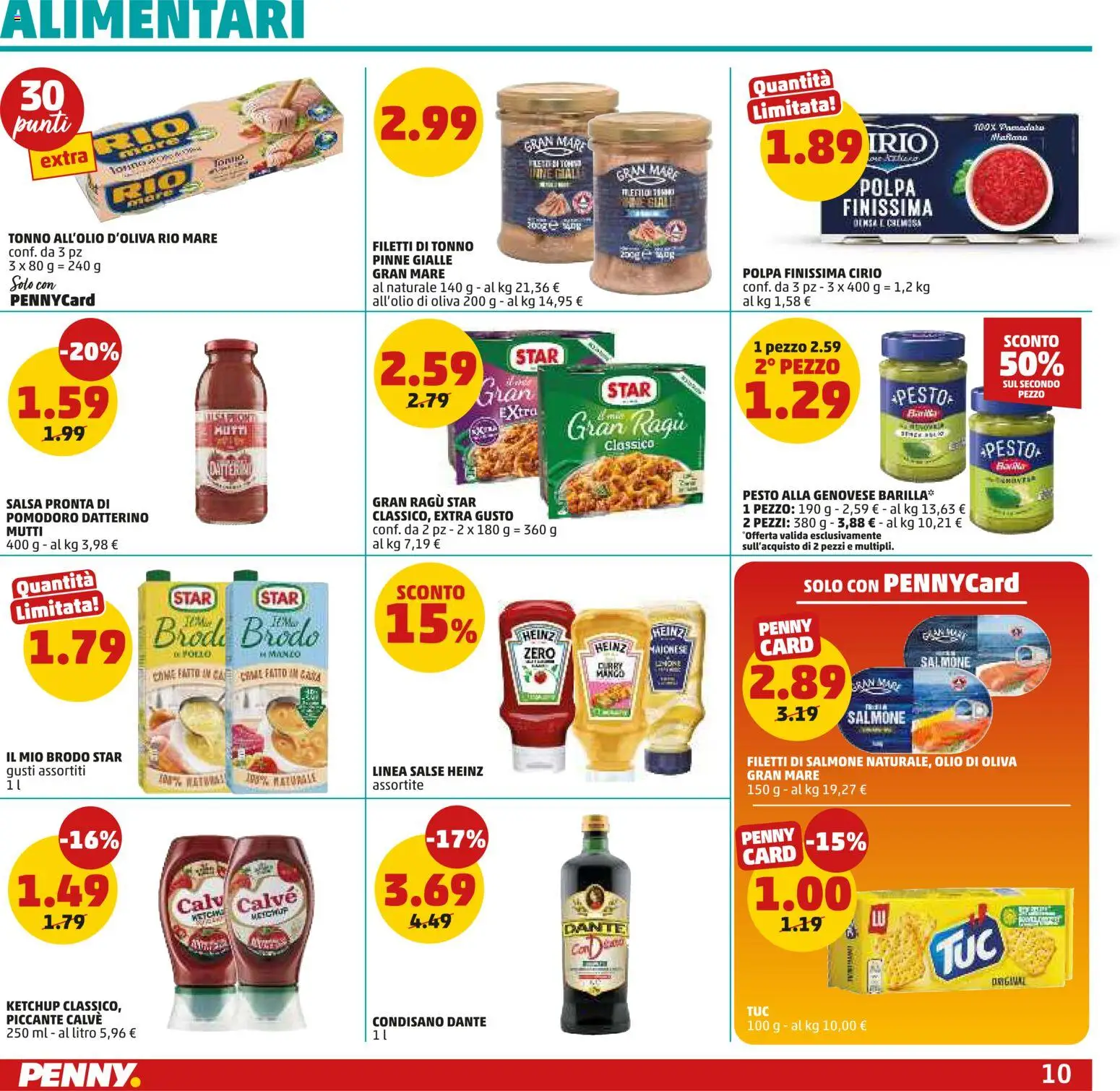 Volantino PENNY del 06.11.2025 | Pagina: 10 | Prodotti: Pomodoro, Pinne, Tonno, Olio di Oliva