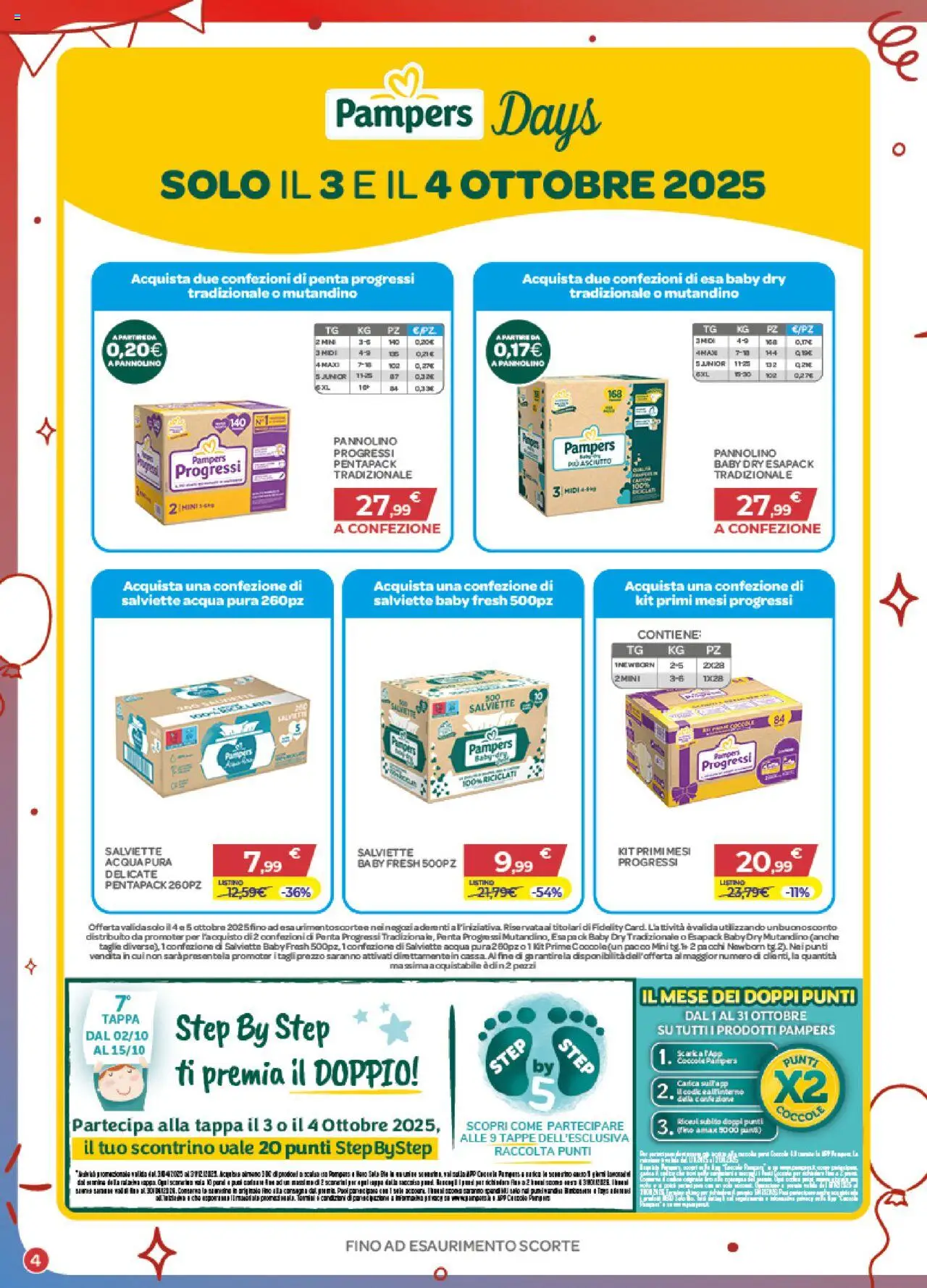 Volantino Bimbo store del 02.10.2025 | Pagina: 4 | Prodotti: Acqua, Pampers