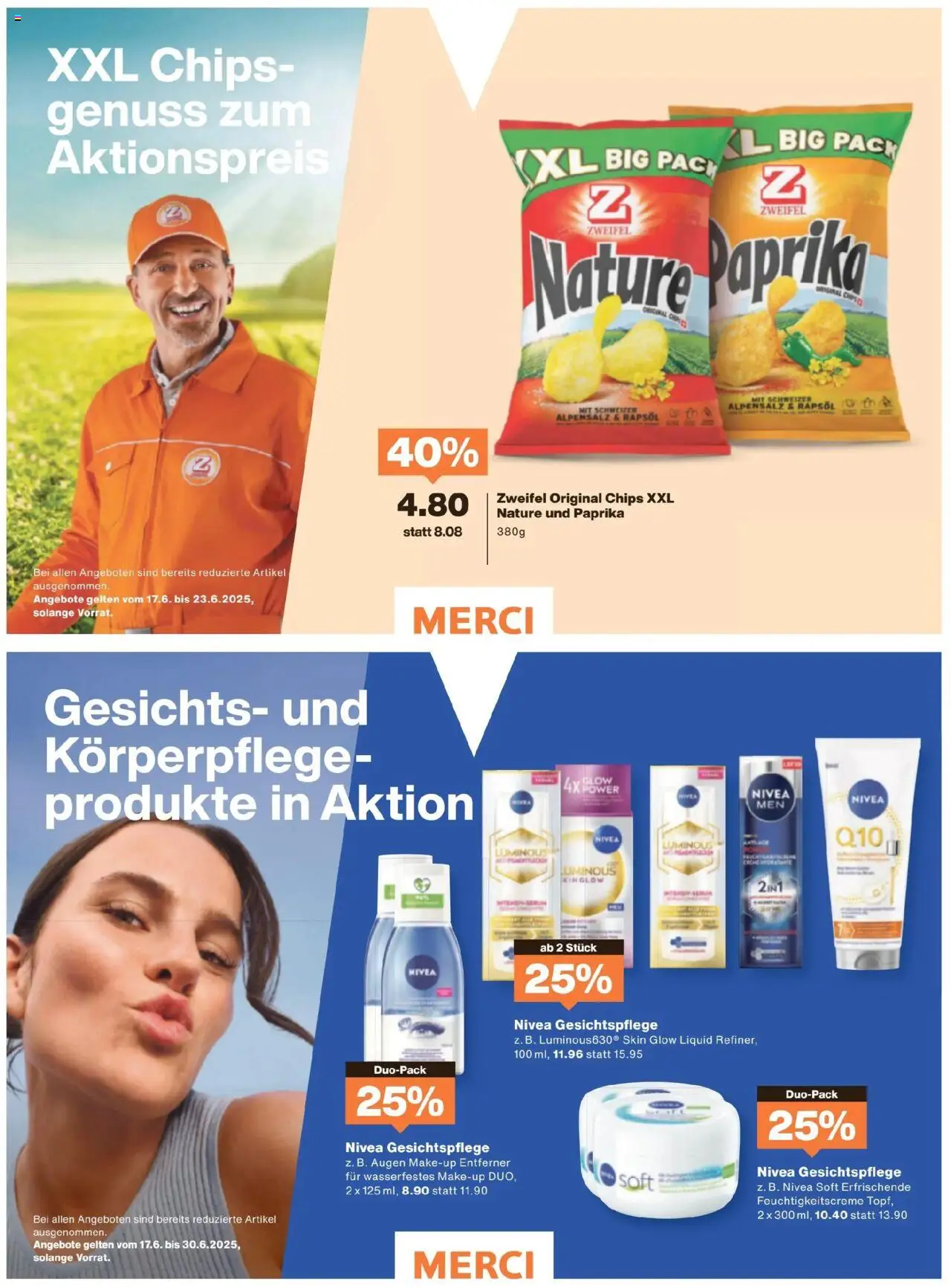 Migros Magazin ab 16.06.2025 | Seite: 62 | Produkte: Rapsöl, Make-up, Chips