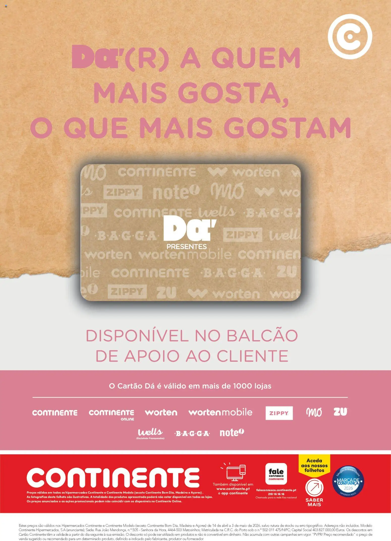 Continente Dia da Mãe │ válido de 14.04.2026 | Página: 16