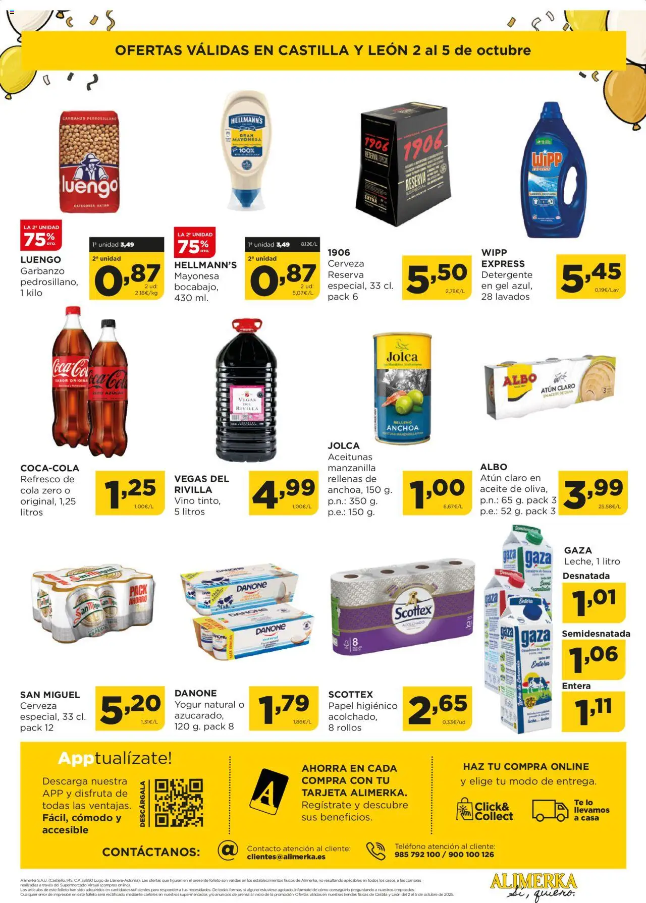 Alimerka folleto Castilla y León │ válido desde el 02.10.2025 | Página: 4 | Productos: Papel higienico, Anchoa, Prensa, Atún claro