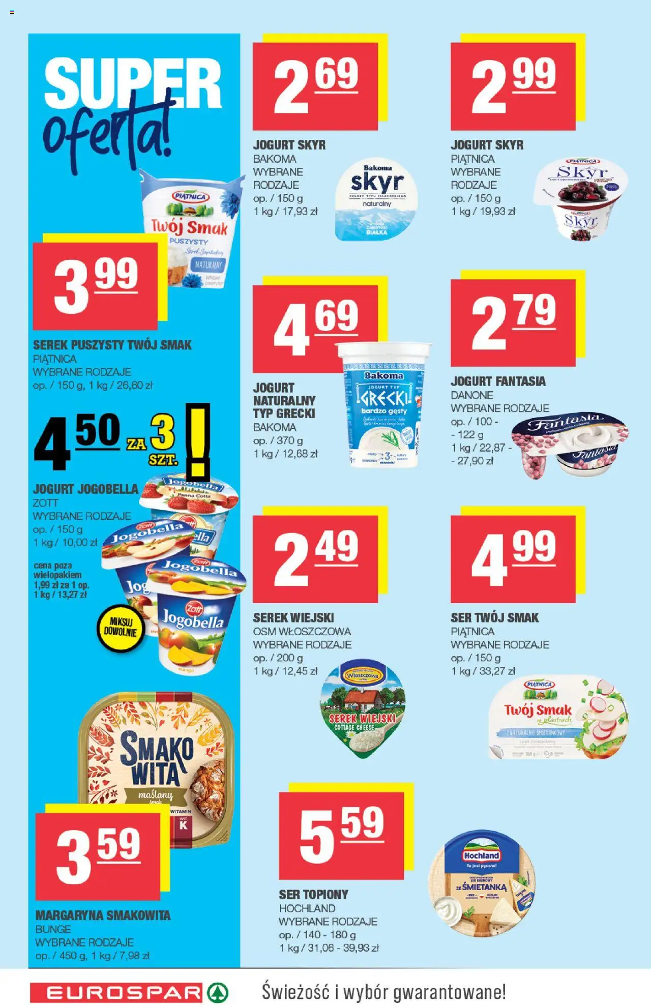 Spar Gazetka - Eurospar od 22.10.2025 | Strona: 4 | Produkty: Mango, Ser topiony, Jogurt, Skyr