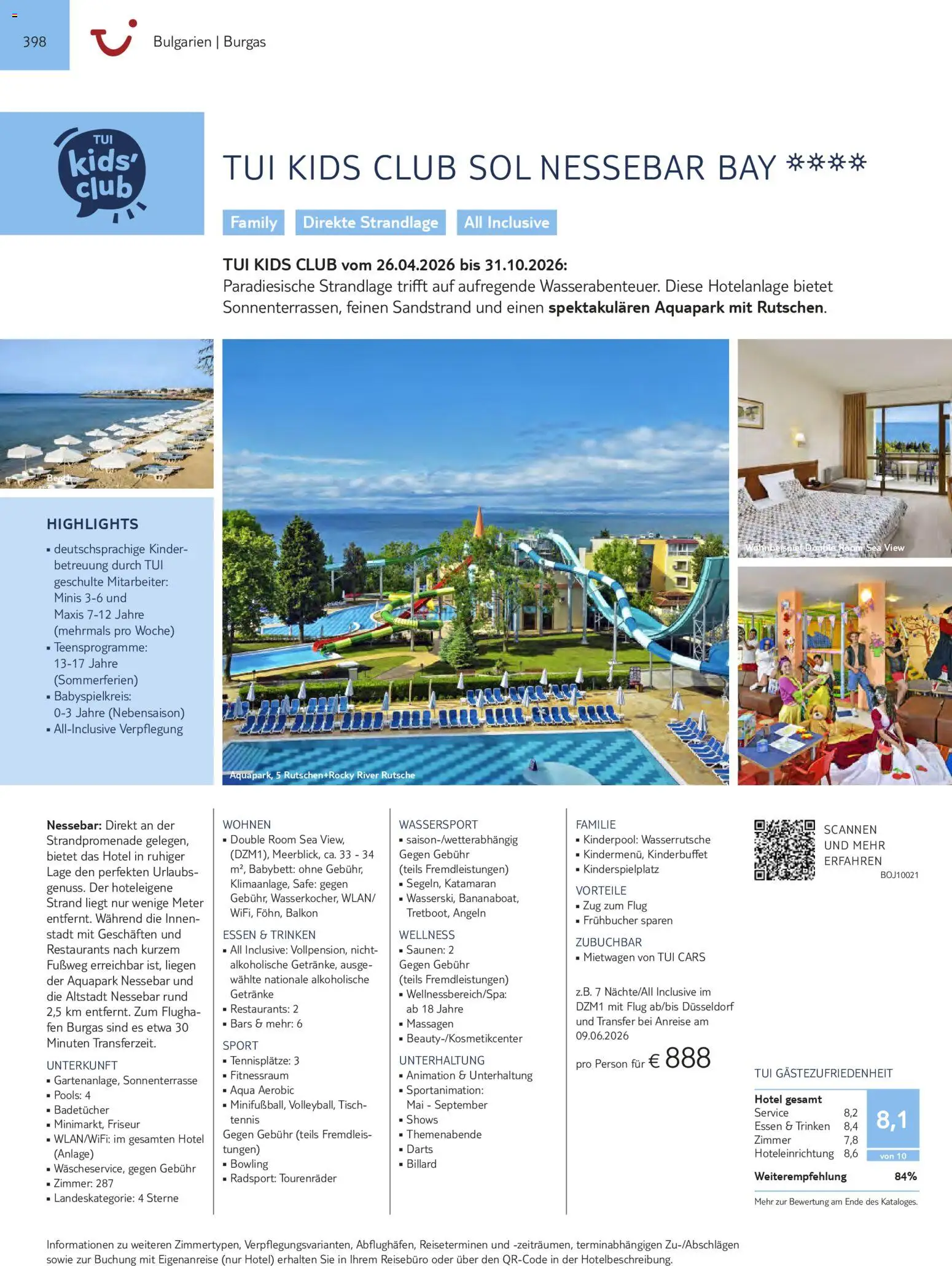 Aida  Südeuropa & Nordafrika 2026/27 – gültig ab 01.01.2026 | Seite: 398 | Produkte: Tisch, Babybett