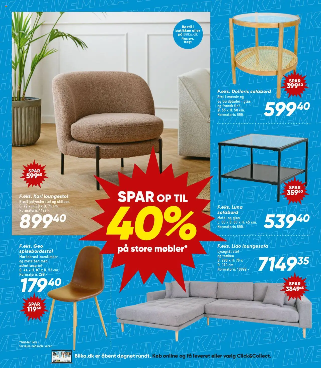 Bilka tilbudsavis – gyldig fra 12.09.2025 | Side: 33 | Produkter: Sofabord, Stof