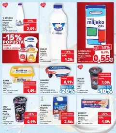 KRIŽEVAČKA MLJEKARA Trajno mlijeko, 2,8% m.m. 1 l - Pregled kataloga iz trgovine Kaufland, vrijedi od 07.01.2026 | Stranica: 13