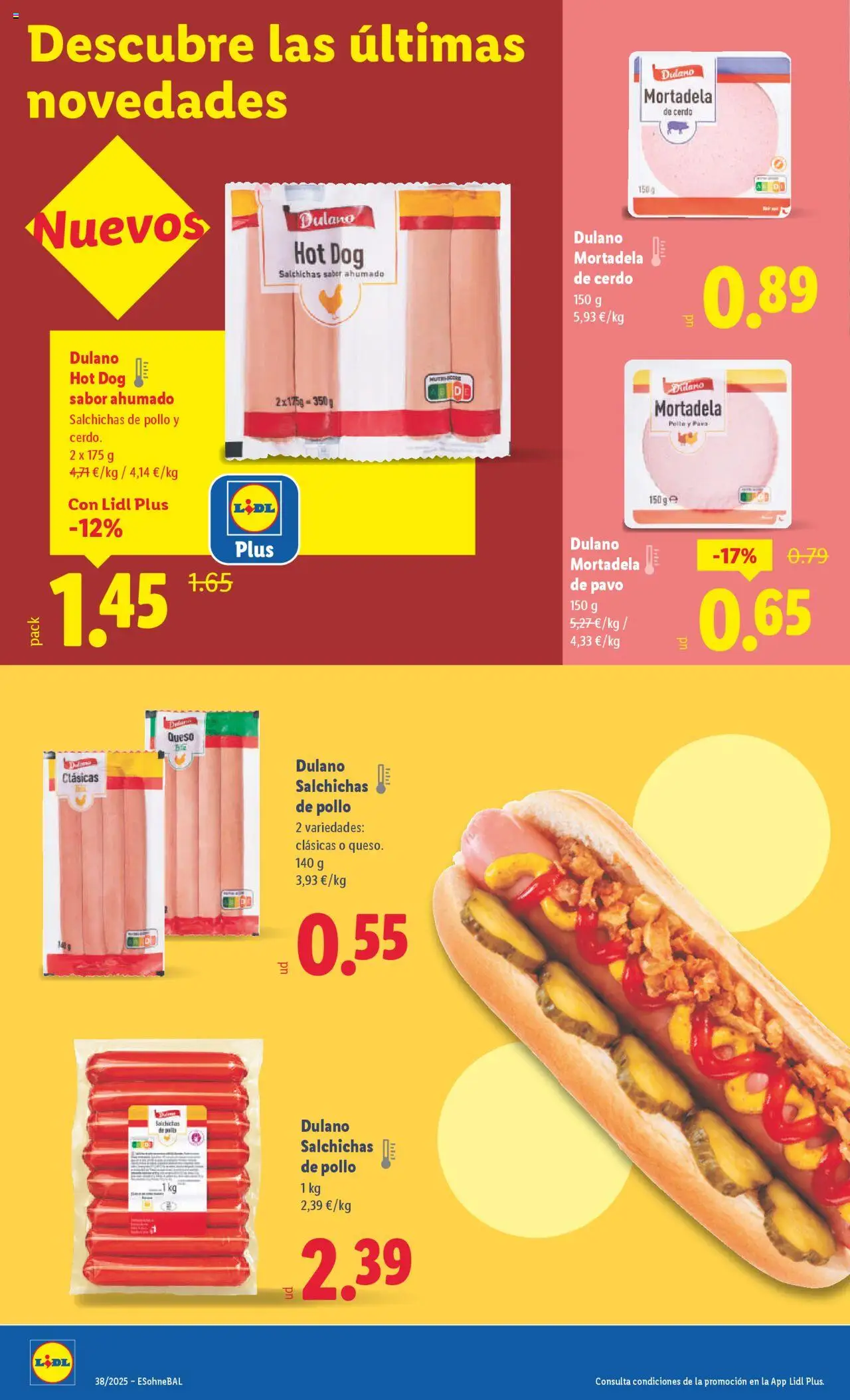 Lidl folleto │ válido desde el 15.09.2025 | Página: 8 | Productos: Queso, Cerdo, Mortadela