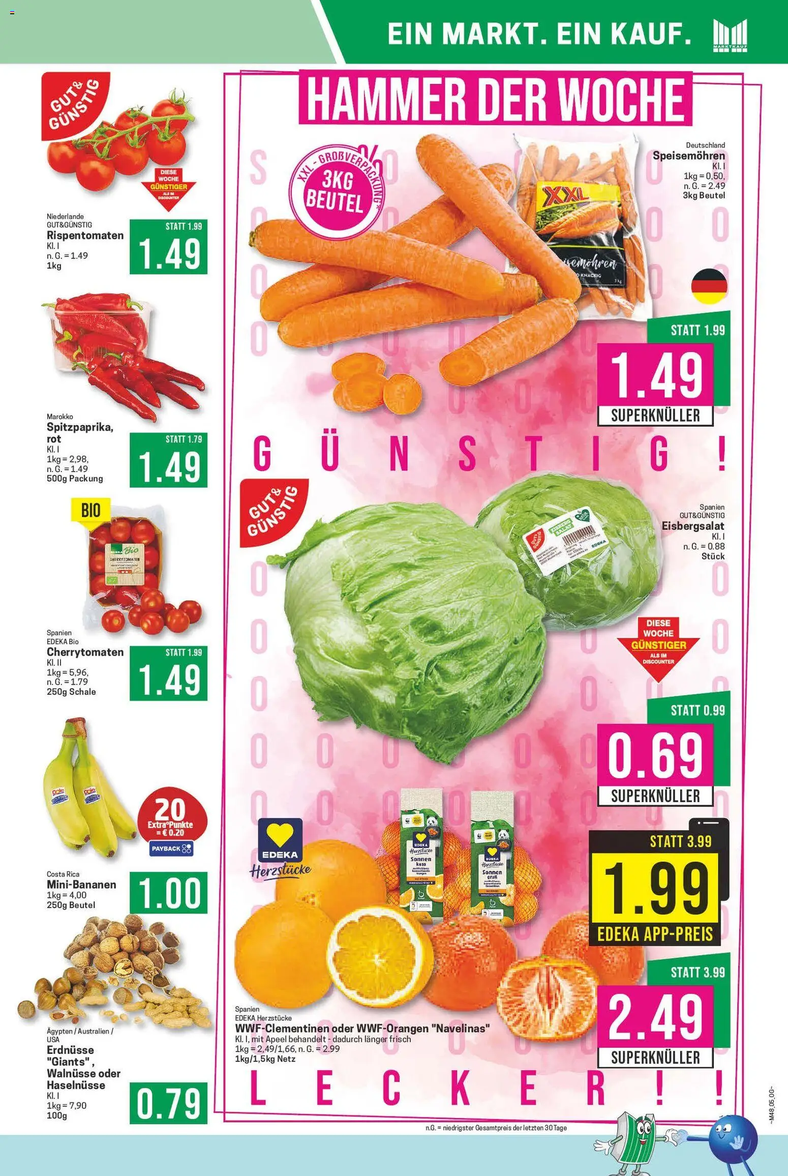 Marktkauf - Black Friday – gültig ab 24.11.2025 | Seite: 5 | Produkte: Erdnüsse, Walnüsse, Eisbergsalat, Salat