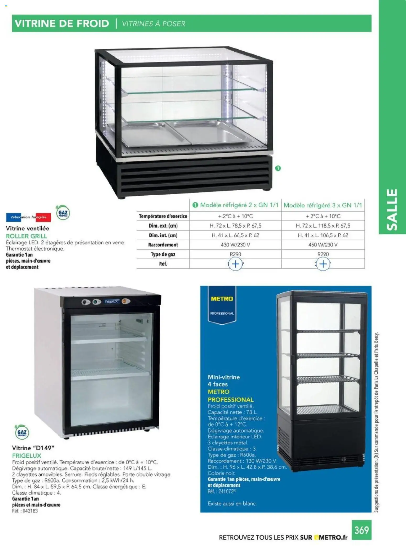 {H1} | Page: 369 | Produits: Vitrine, Grill, Porte