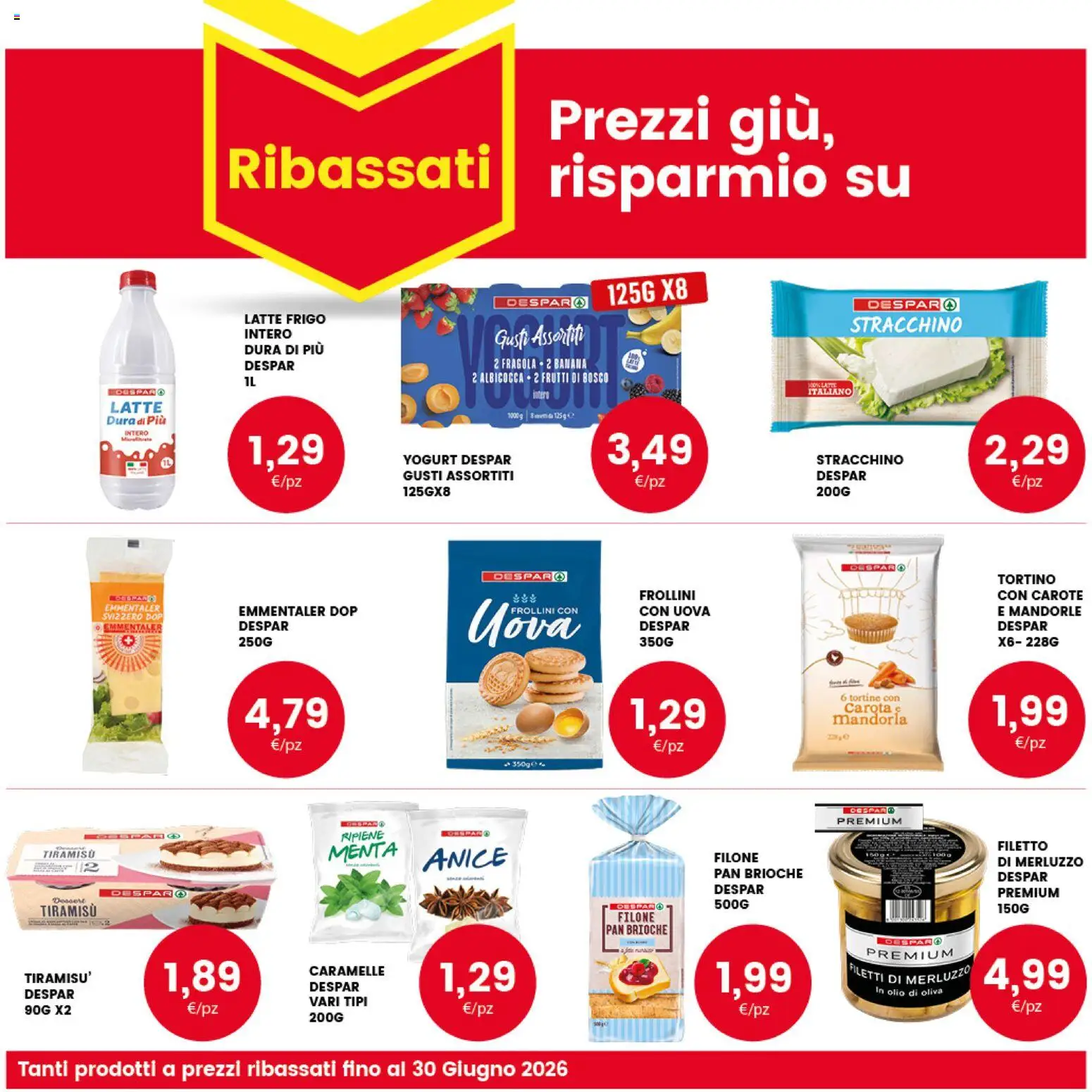 Volantino Interspar del 28.04.2026 | Pagina: 36 | Prodotti: Caramelle, Carote, Mandorle, Olio di Oliva