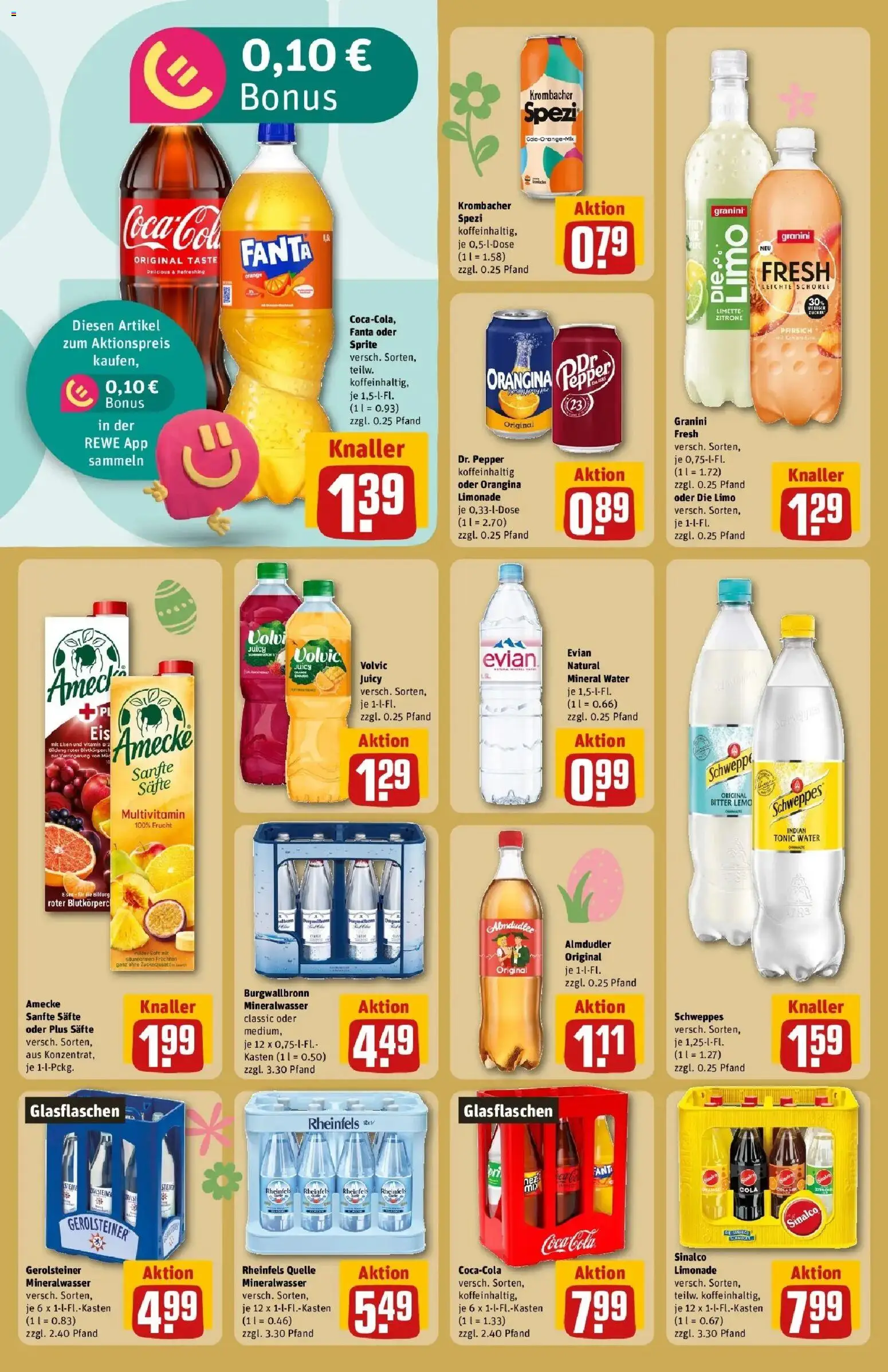 Rewe Prospekt Köln / Bickendorf	 – gültig ab 15.03.2026 | Seite: 18 | Produkte: Cola, Limonade, Mineralwasser, Volvic