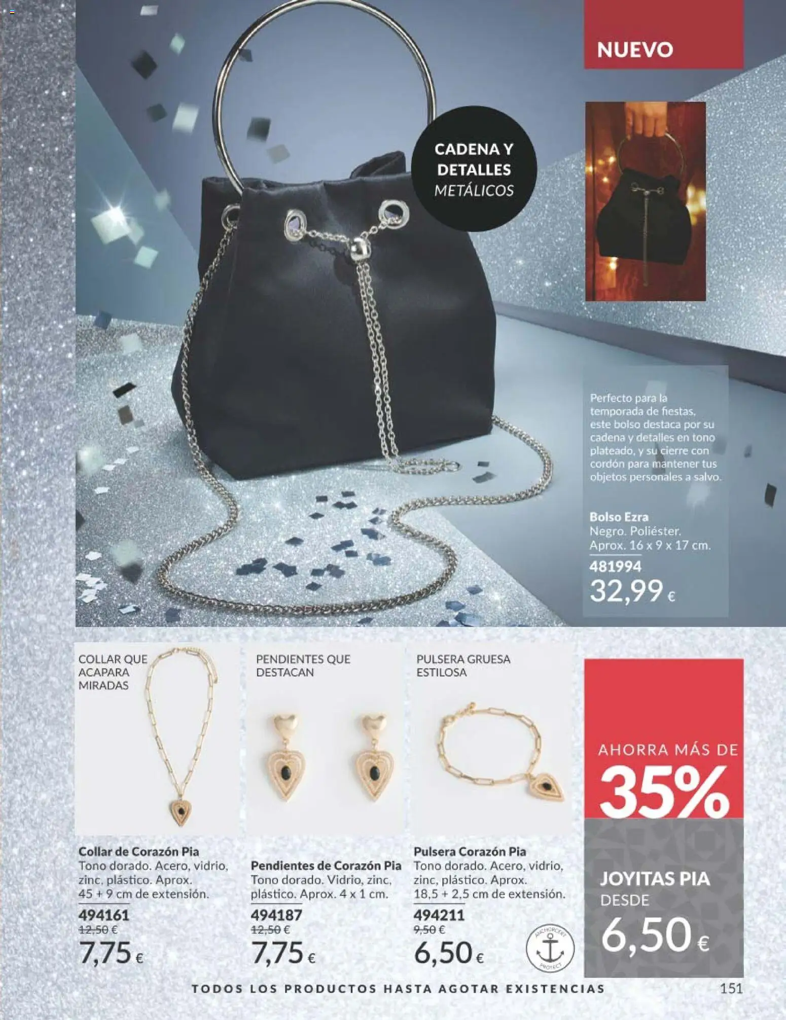 Catálogo AVON campaña 11 Black Friday │ válido desde el 01.11.2025 | Página: 151 | Productos: Pendientes, Bolso